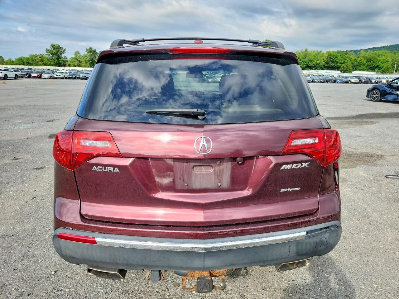 2011 Acura Mdx Burgundy vin: 2HNYD2H2XBH512687