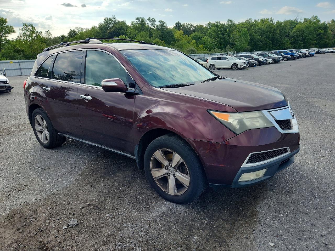 2011 Acura Mdx Burgundy vin: 2HNYD2H2XBH512687