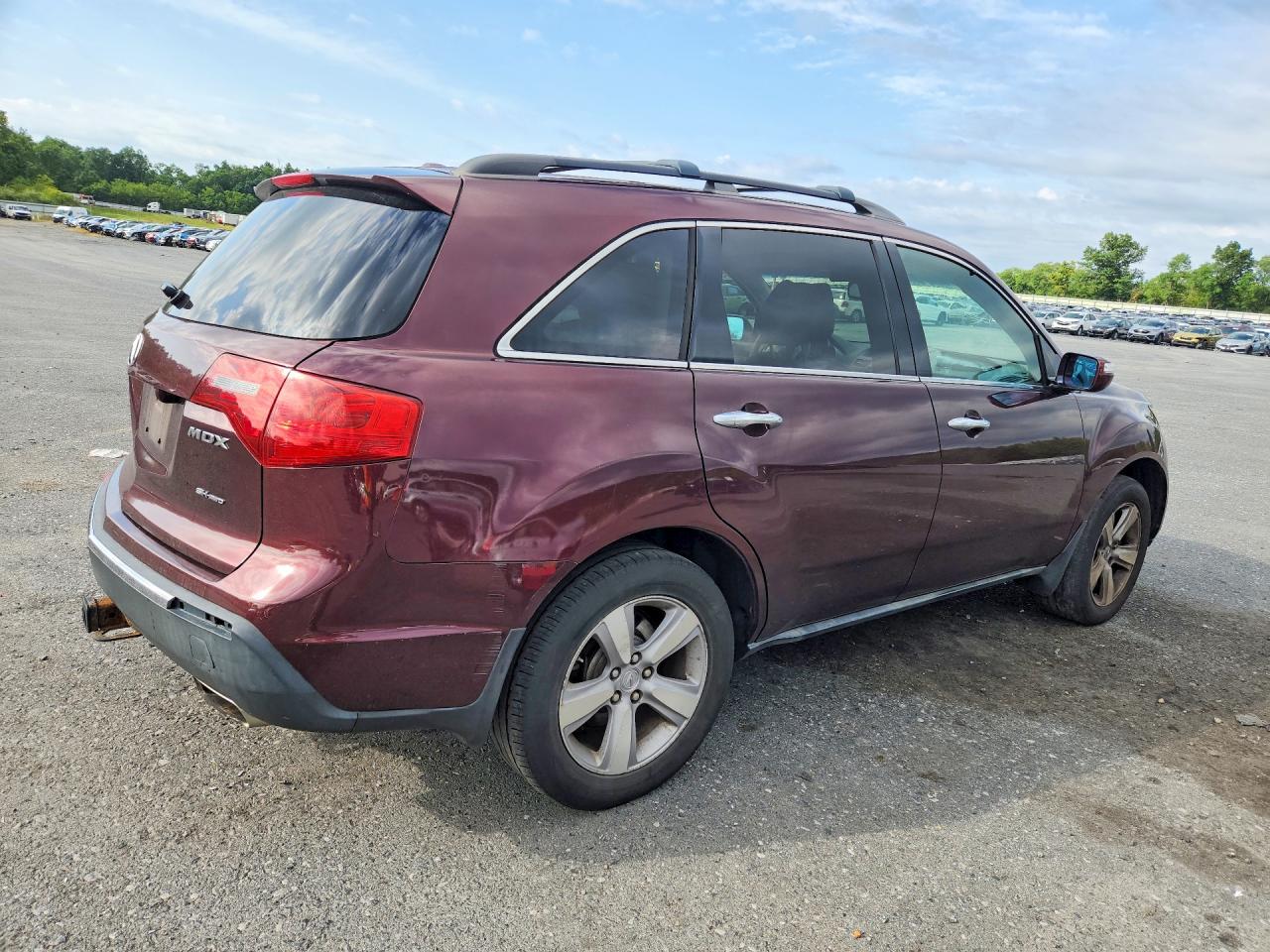 2011 Acura Mdx Burgundy vin: 2HNYD2H2XBH512687