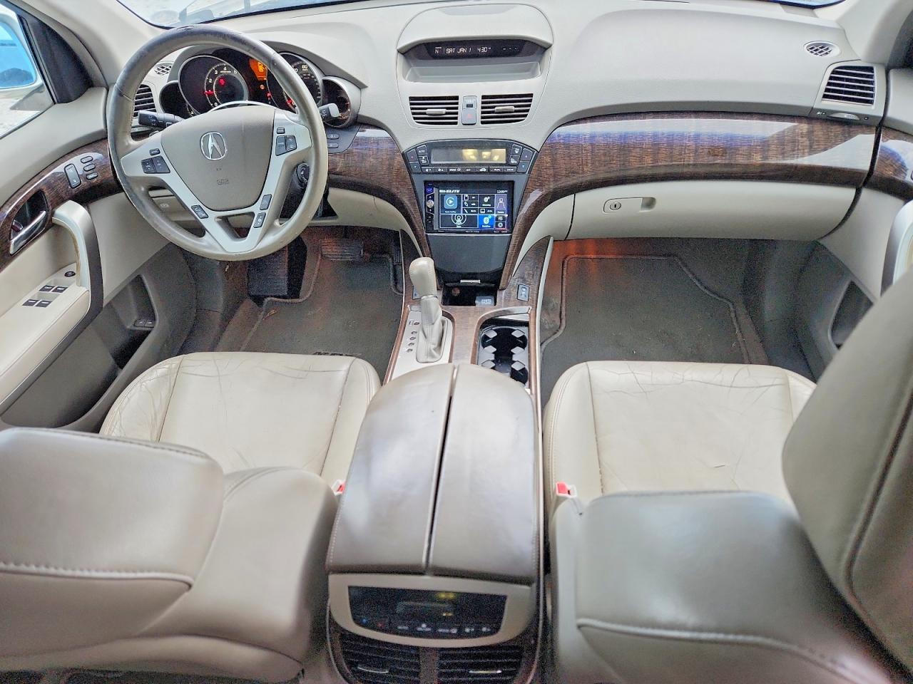 2011 Acura Mdx White vin: 2HNYD2H2XBH515024