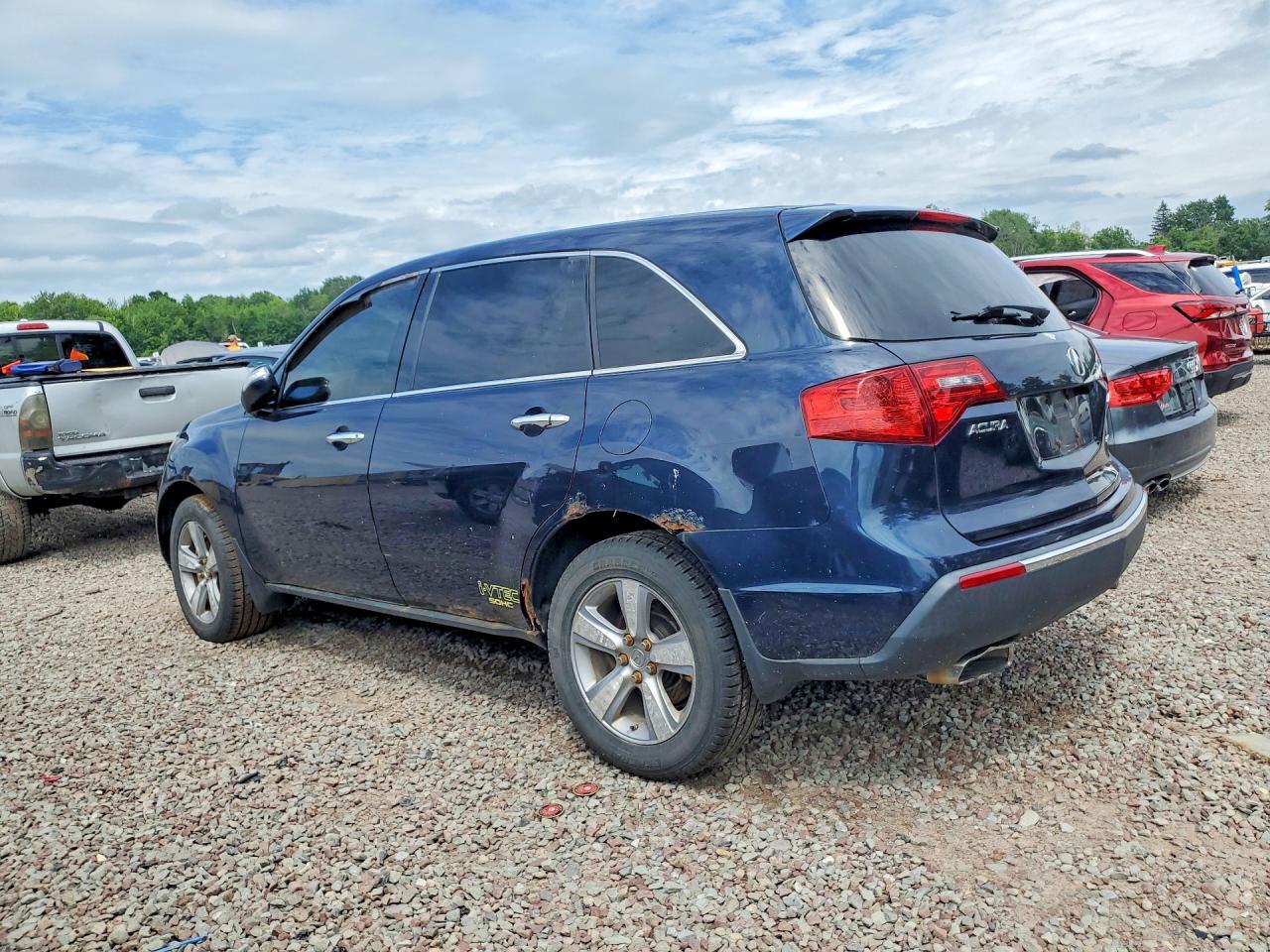 2011 Acura Mdx Синий vin: 2HNYD2H2XBH518604