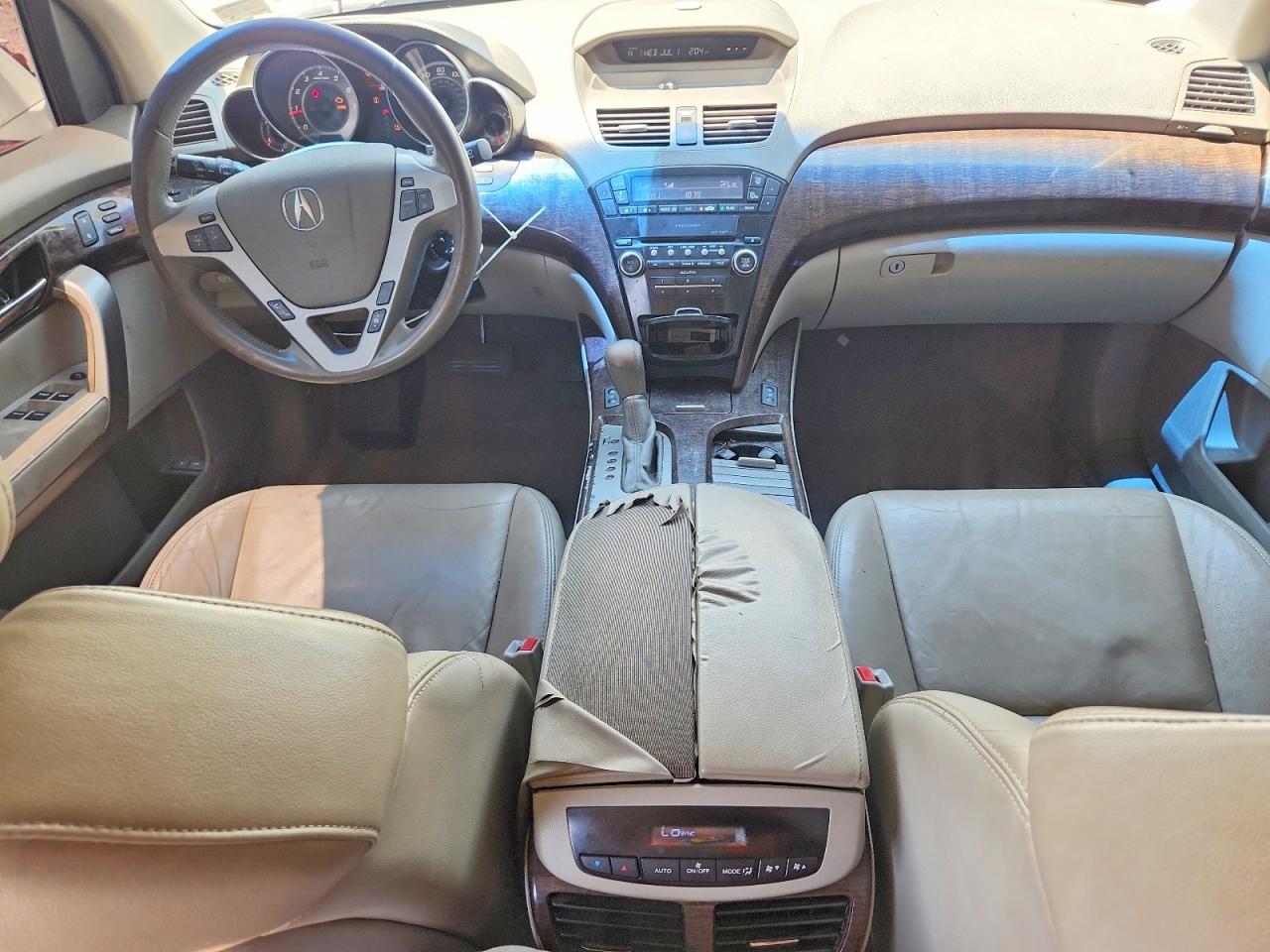 2011 Acura Mdx White vin: 2HNYD2H2XBH534804