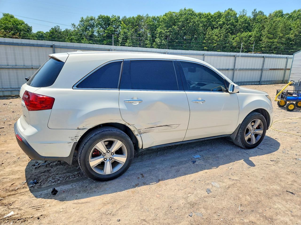 2011 Acura Mdx White vin: 2HNYD2H2XBH534804