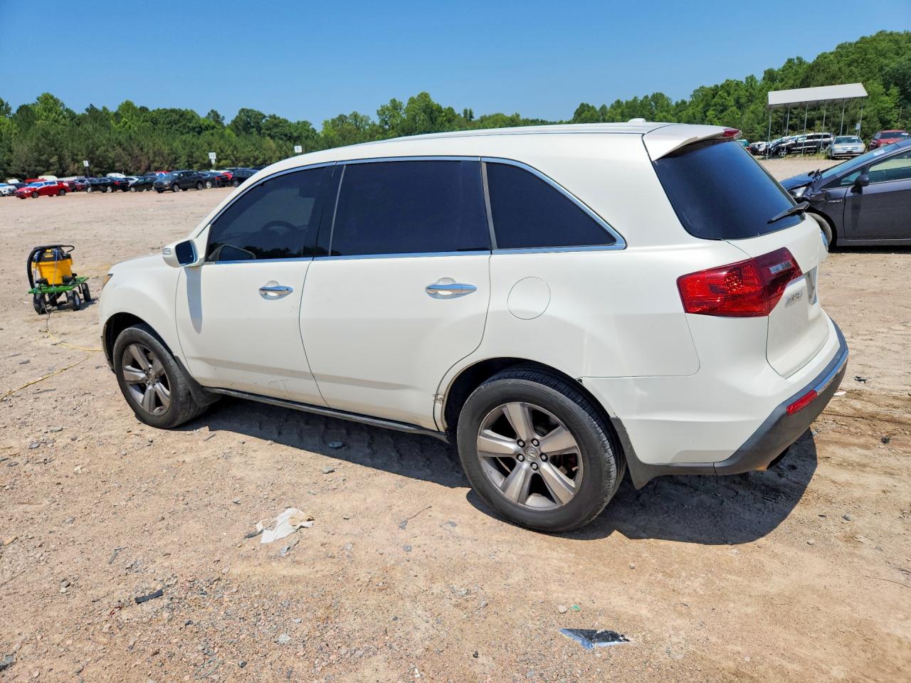 2011 Acura Mdx White vin: 2HNYD2H2XBH534804
