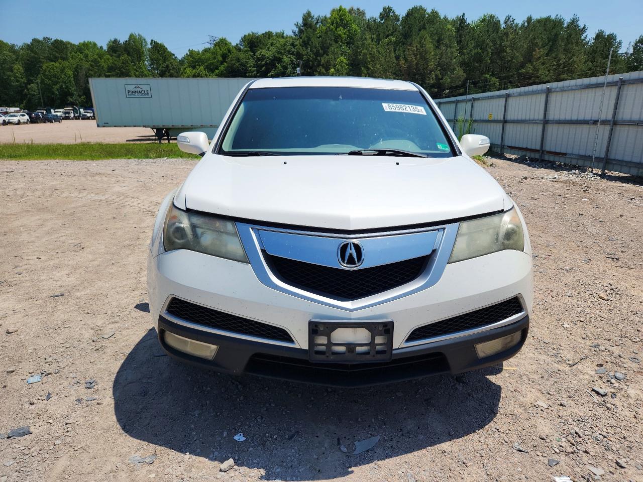 2011 Acura Mdx White vin: 2HNYD2H2XBH534804