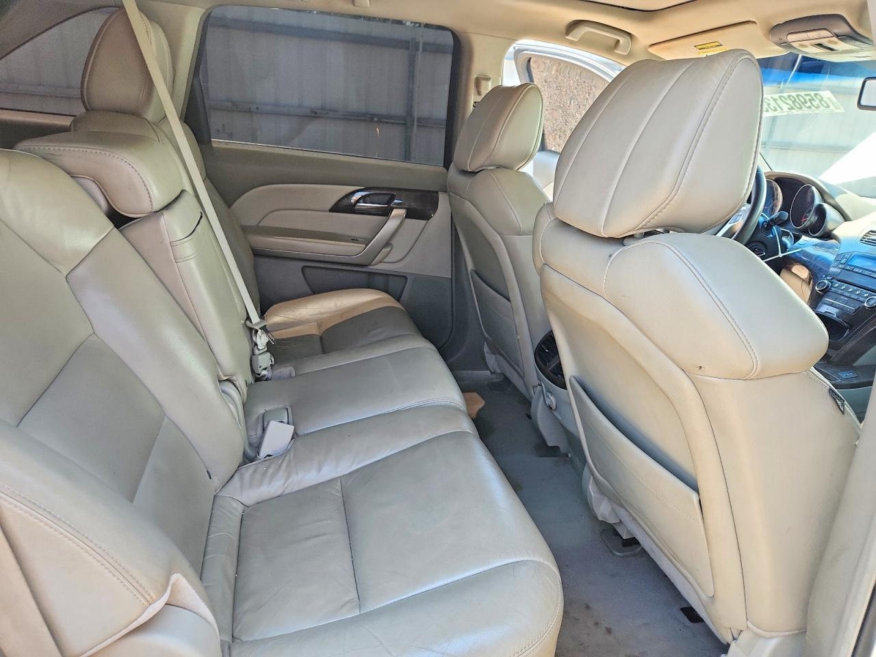 2011 Acura Mdx White vin: 2HNYD2H2XBH534804