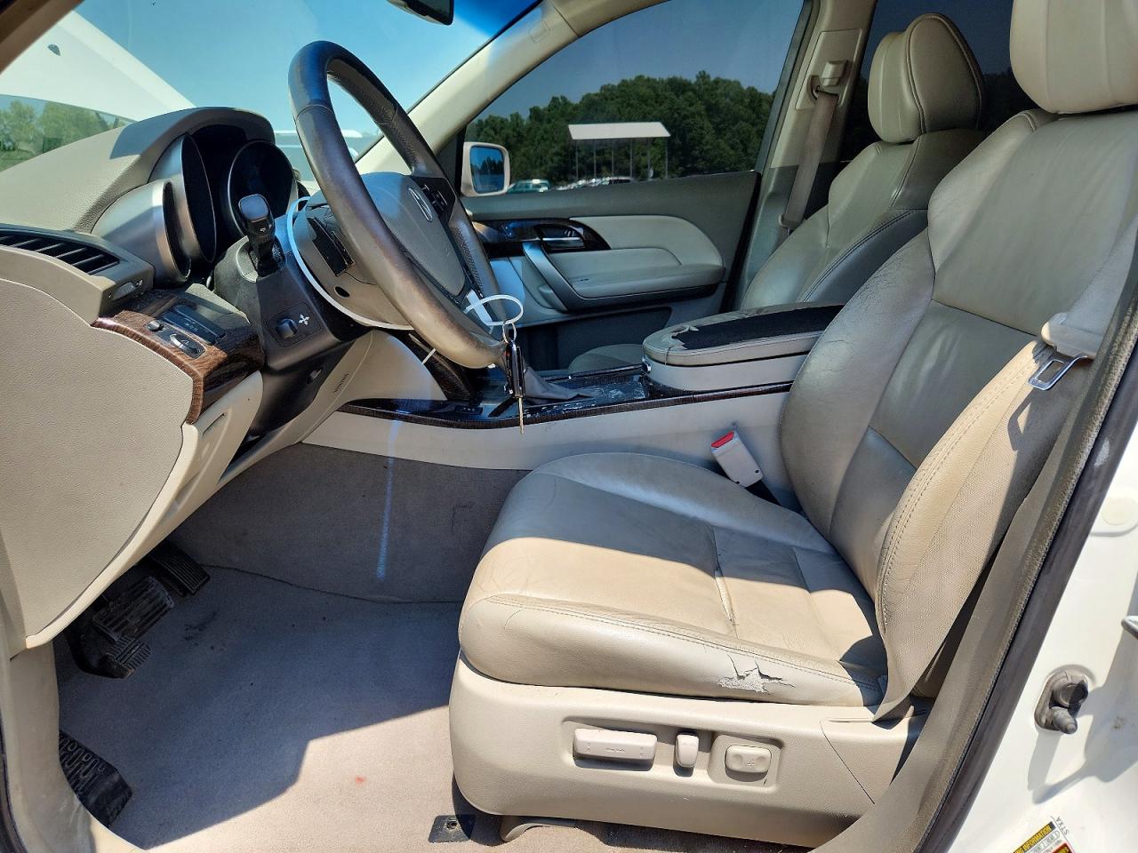 2011 Acura Mdx White vin: 2HNYD2H2XBH534804