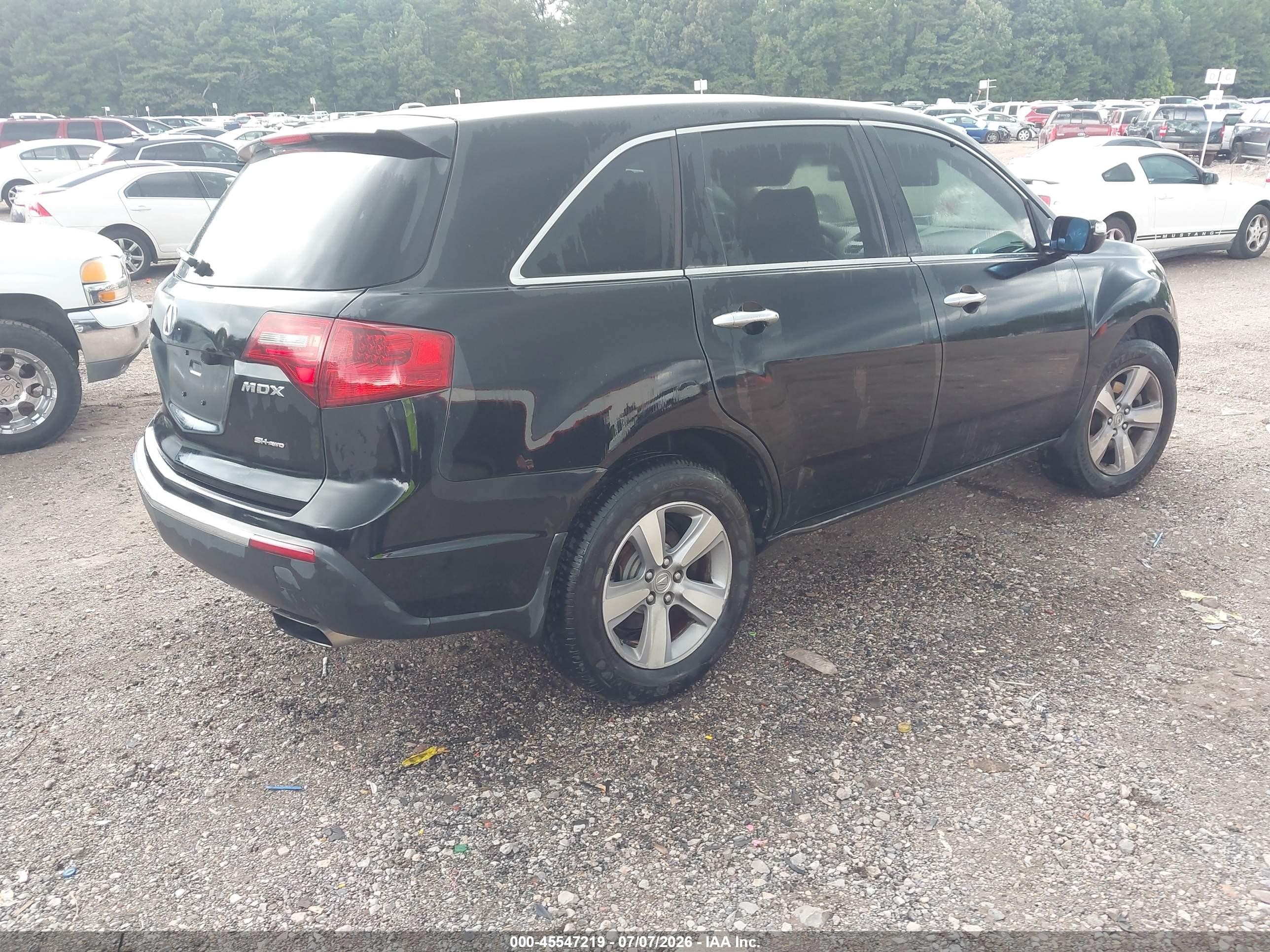 2012 Acura Mdx   Black vin: 2HNYD2H2XCH511654