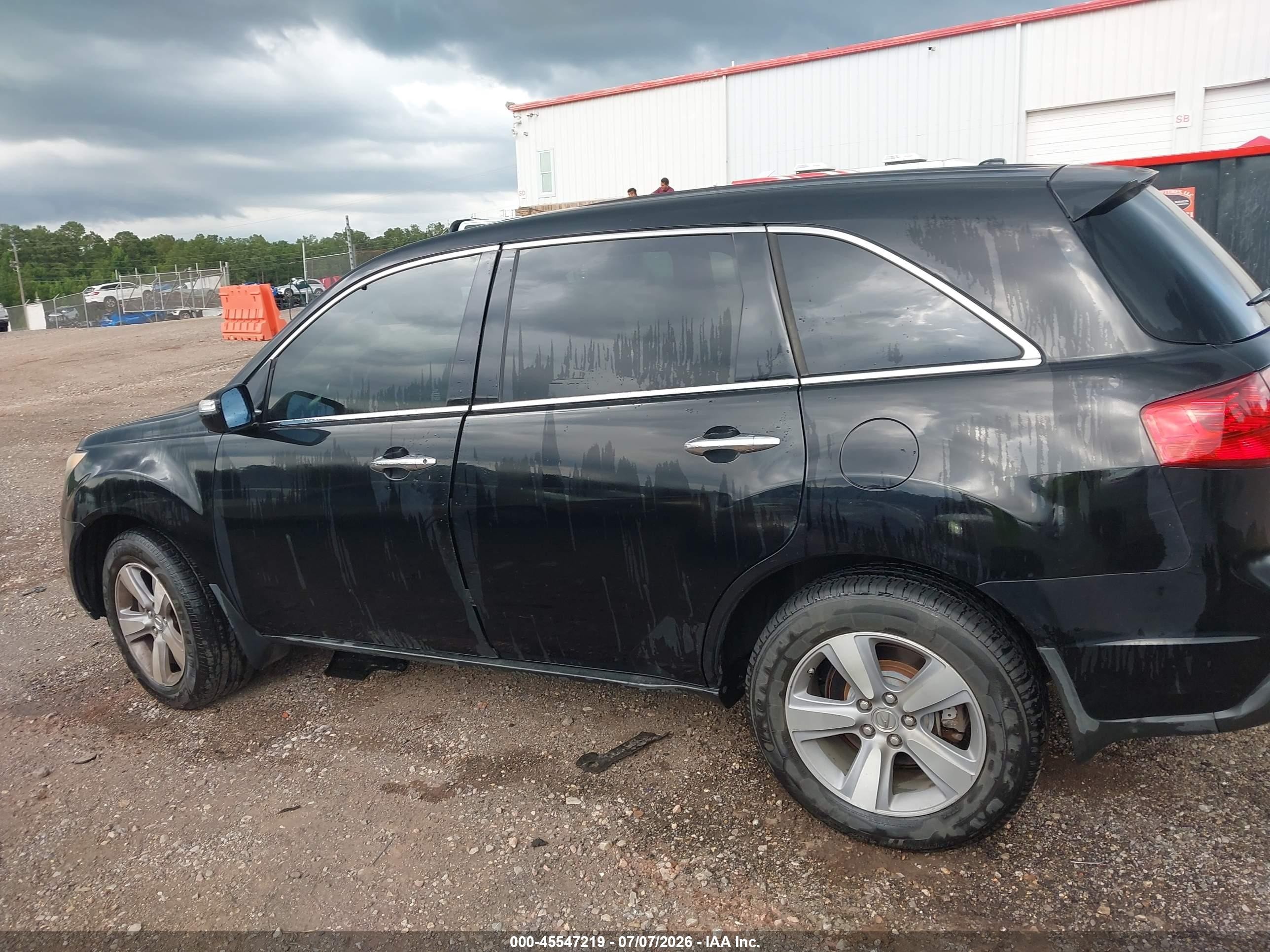 2012 Acura Mdx   Black vin: 2HNYD2H2XCH511654