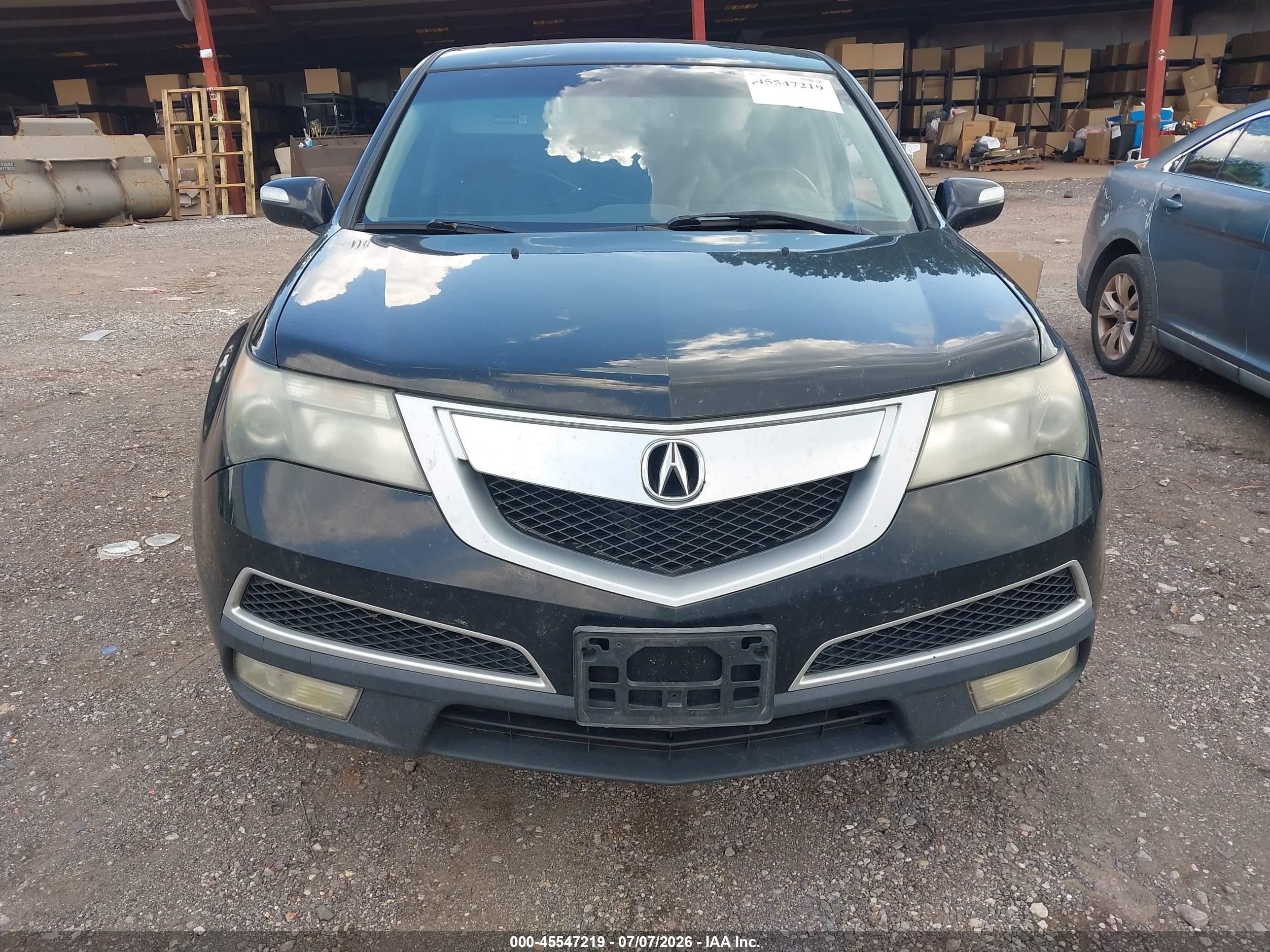 2012 Acura Mdx   Black vin: 2HNYD2H2XCH511654