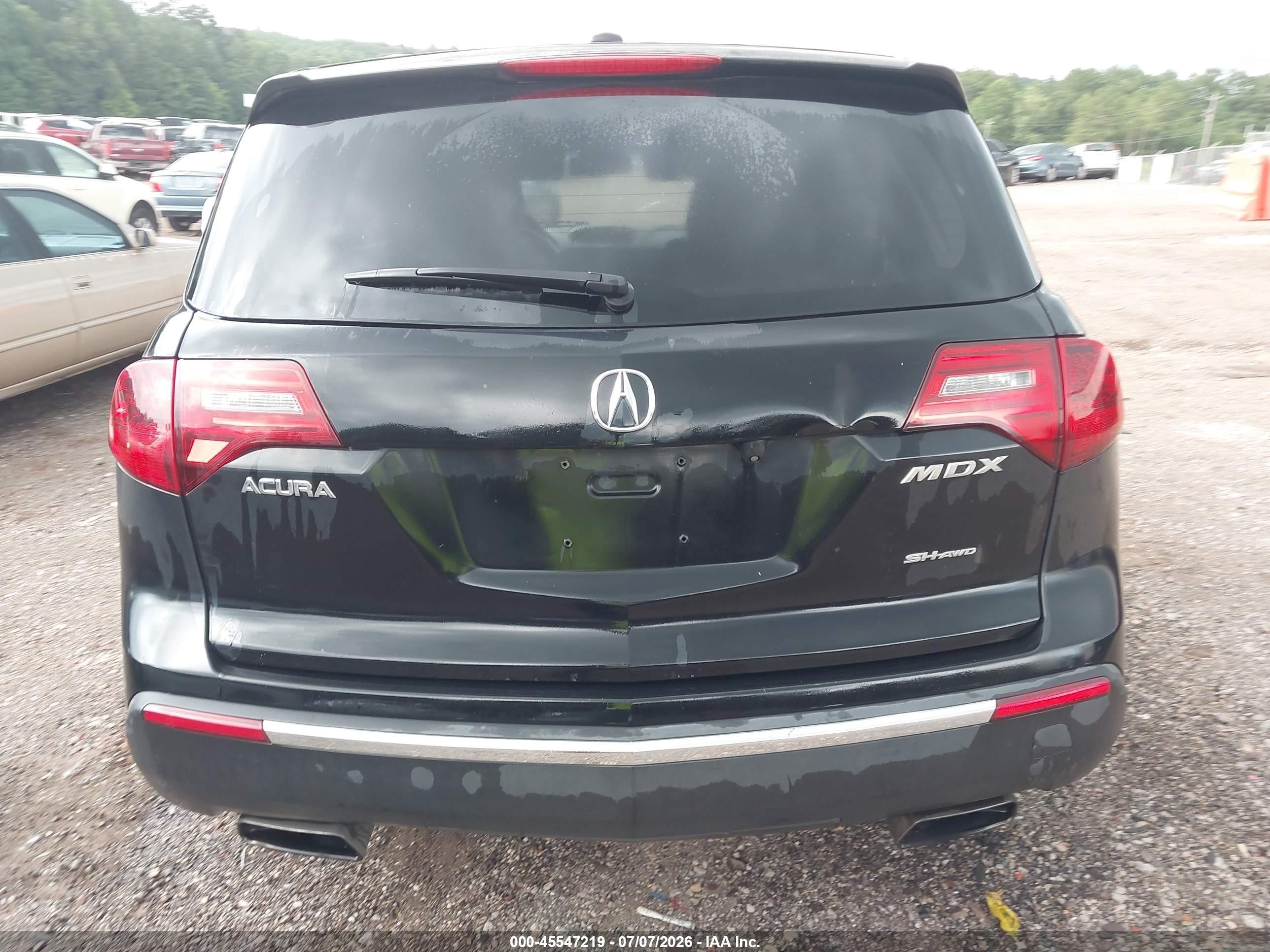 2012 Acura Mdx   Black vin: 2HNYD2H2XCH511654
