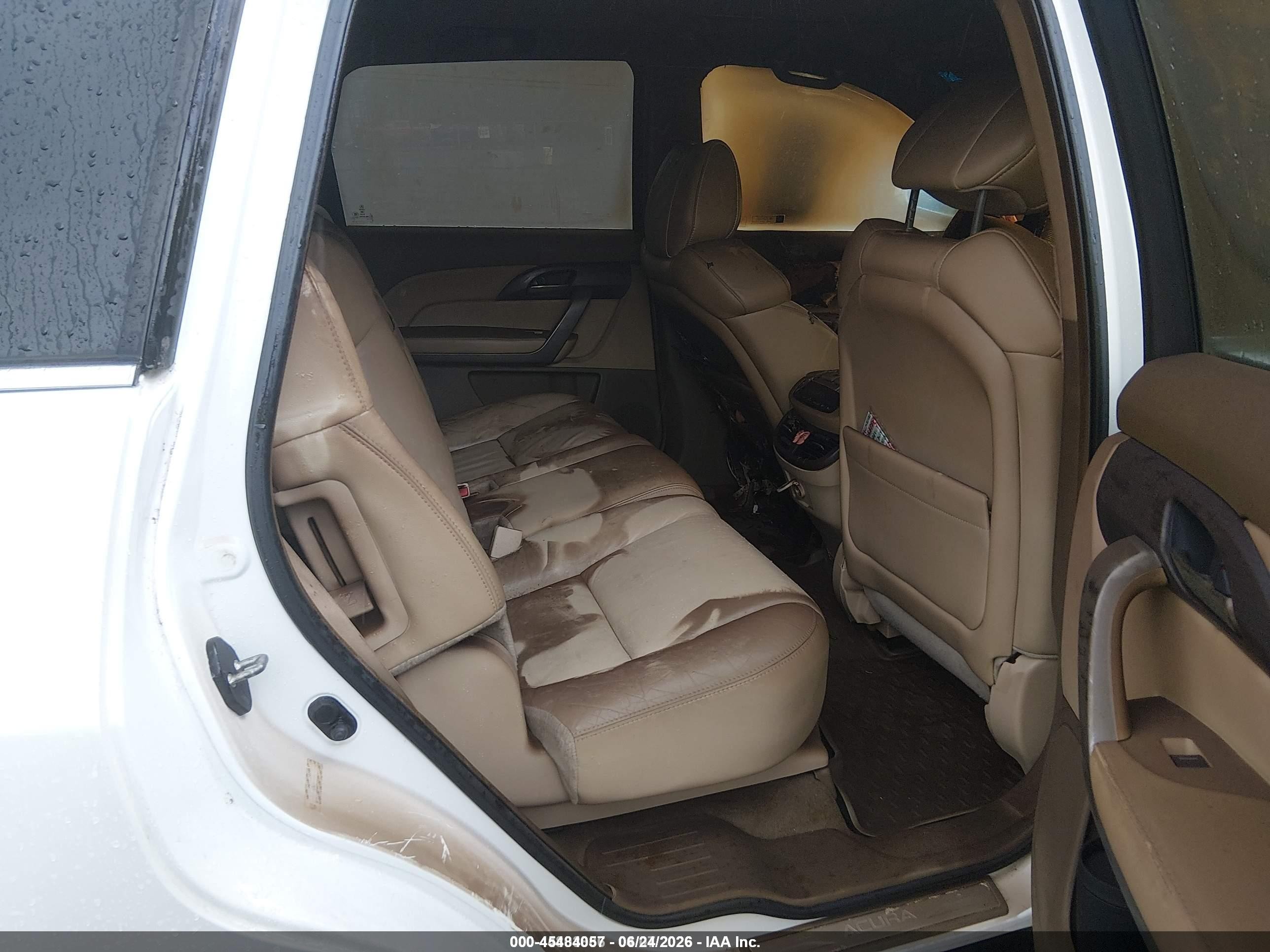 2012 Acura Mdx   White vin: 2HNYD2H2XCH521147