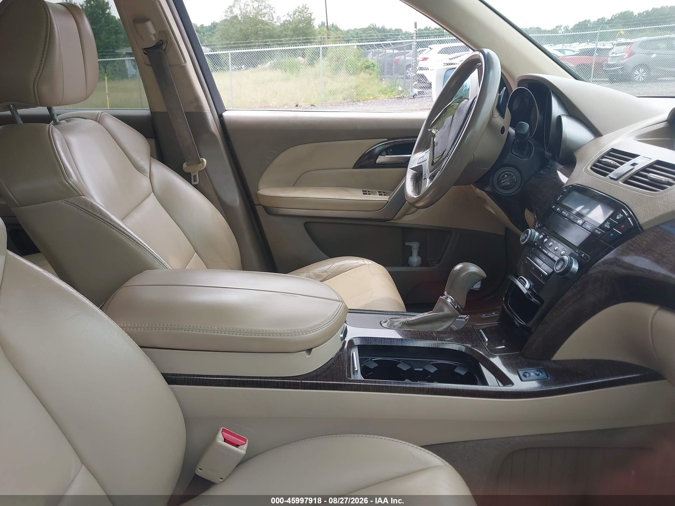 2012 Acura Mdx   White vin: 2HNYD2H2XCH523710