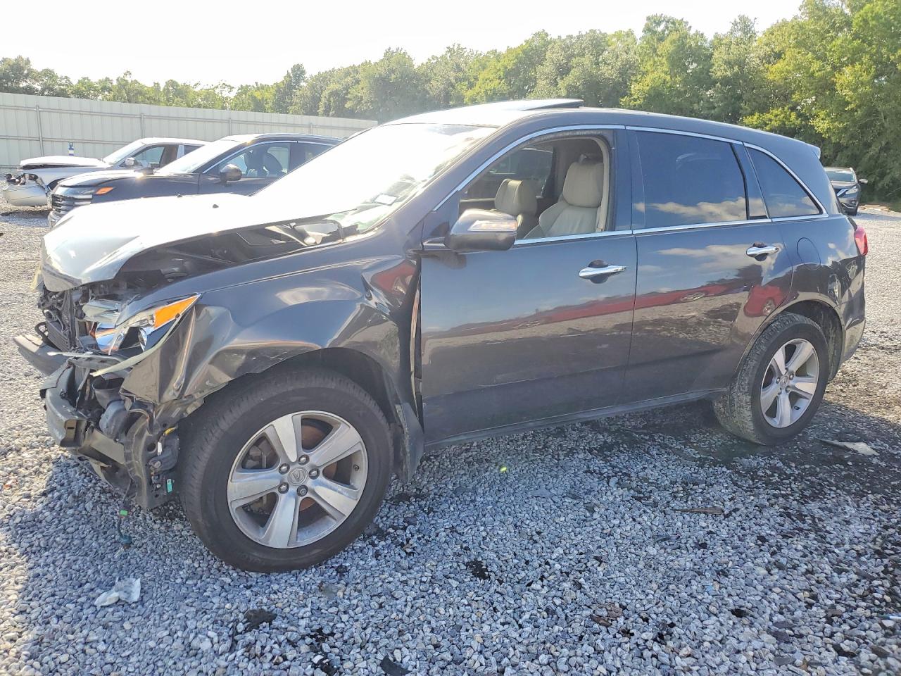 2012 Acura Mdx Gray vin: 2HNYD2H2XCH538210