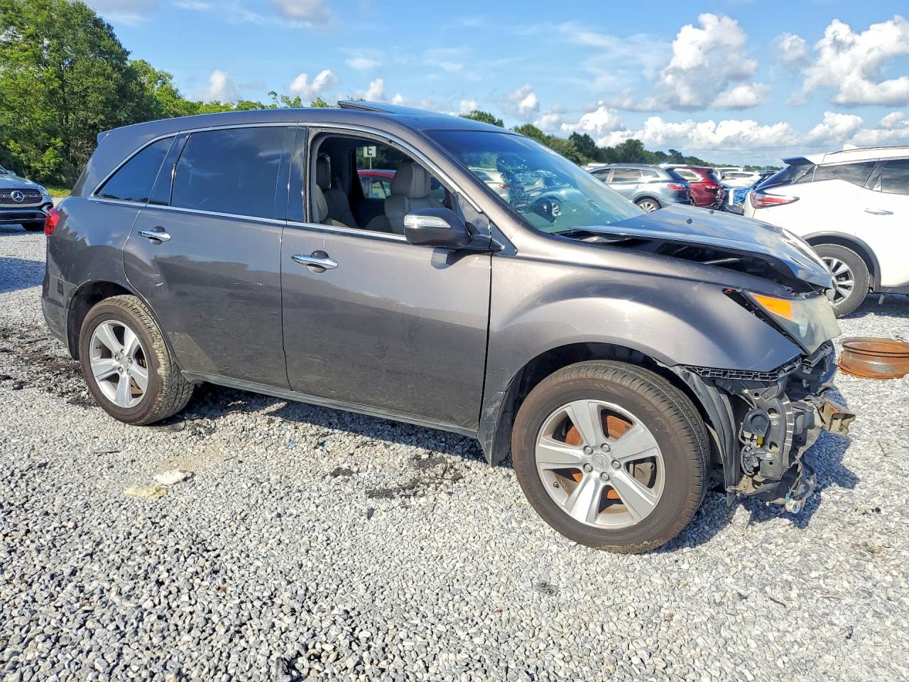 2012 Acura Mdx Gray vin: 2HNYD2H2XCH538210