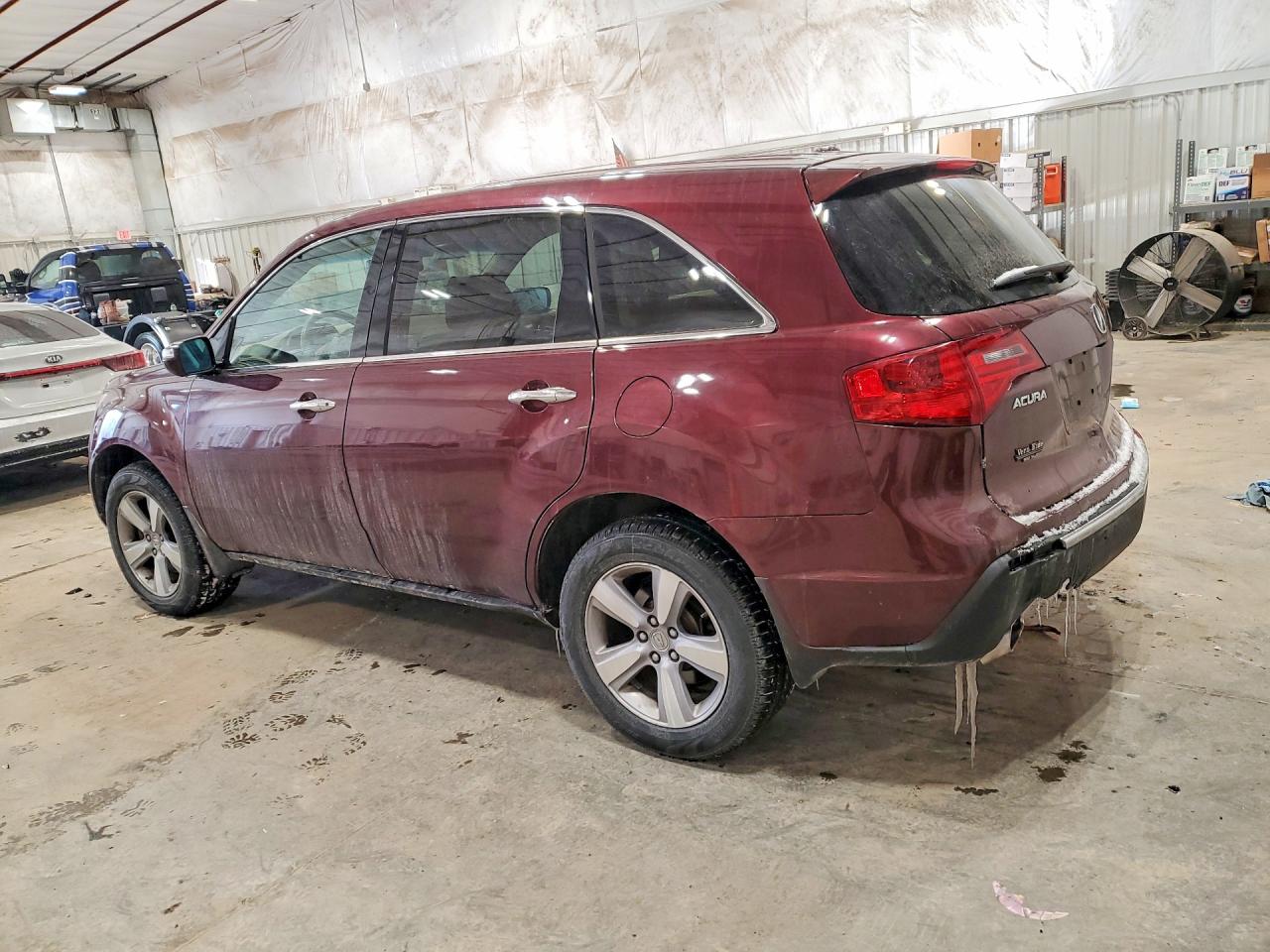 2012 Acura Mdx Бордовый vin: 2HNYD2H2XCH539261