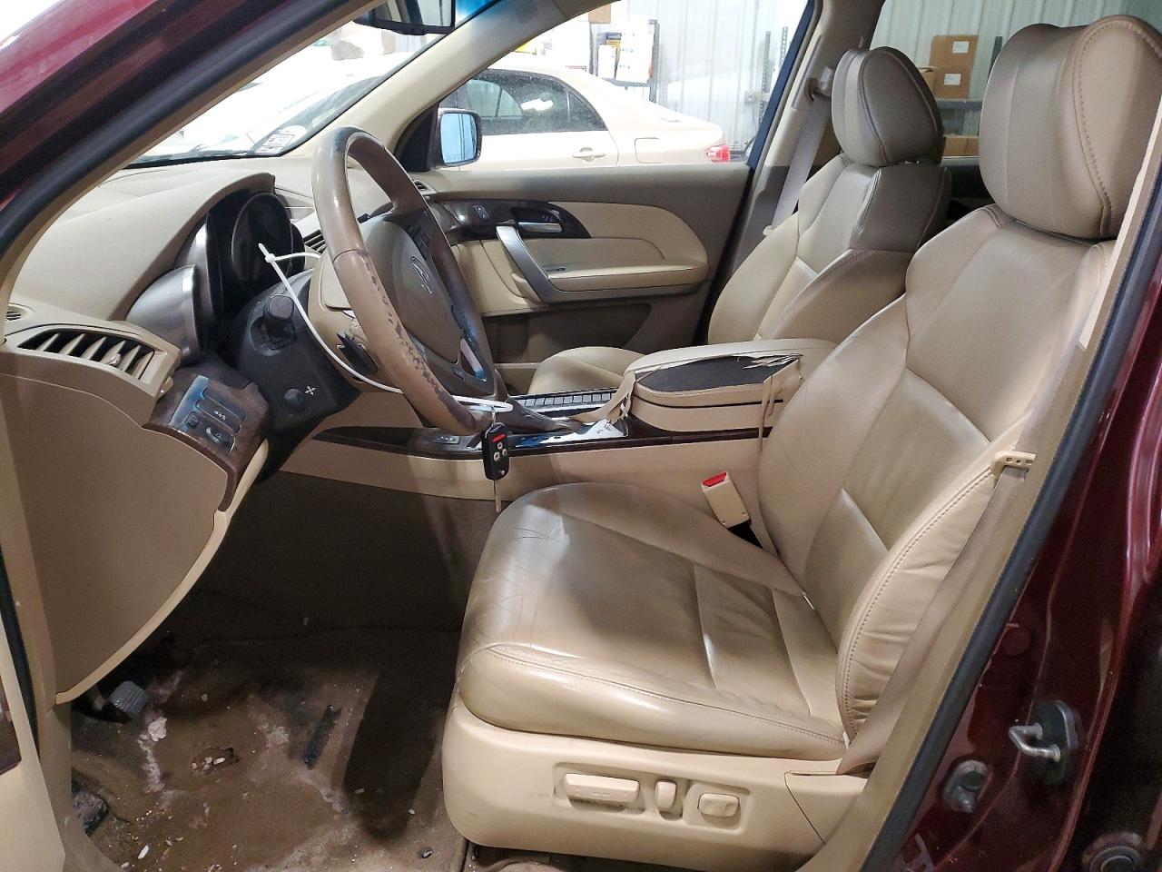 2012 Acura Mdx Бордовый vin: 2HNYD2H2XCH539261