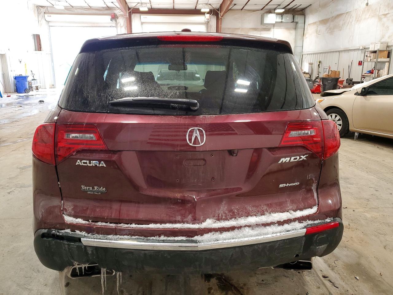 2012 Acura Mdx Бордовый vin: 2HNYD2H2XCH539261