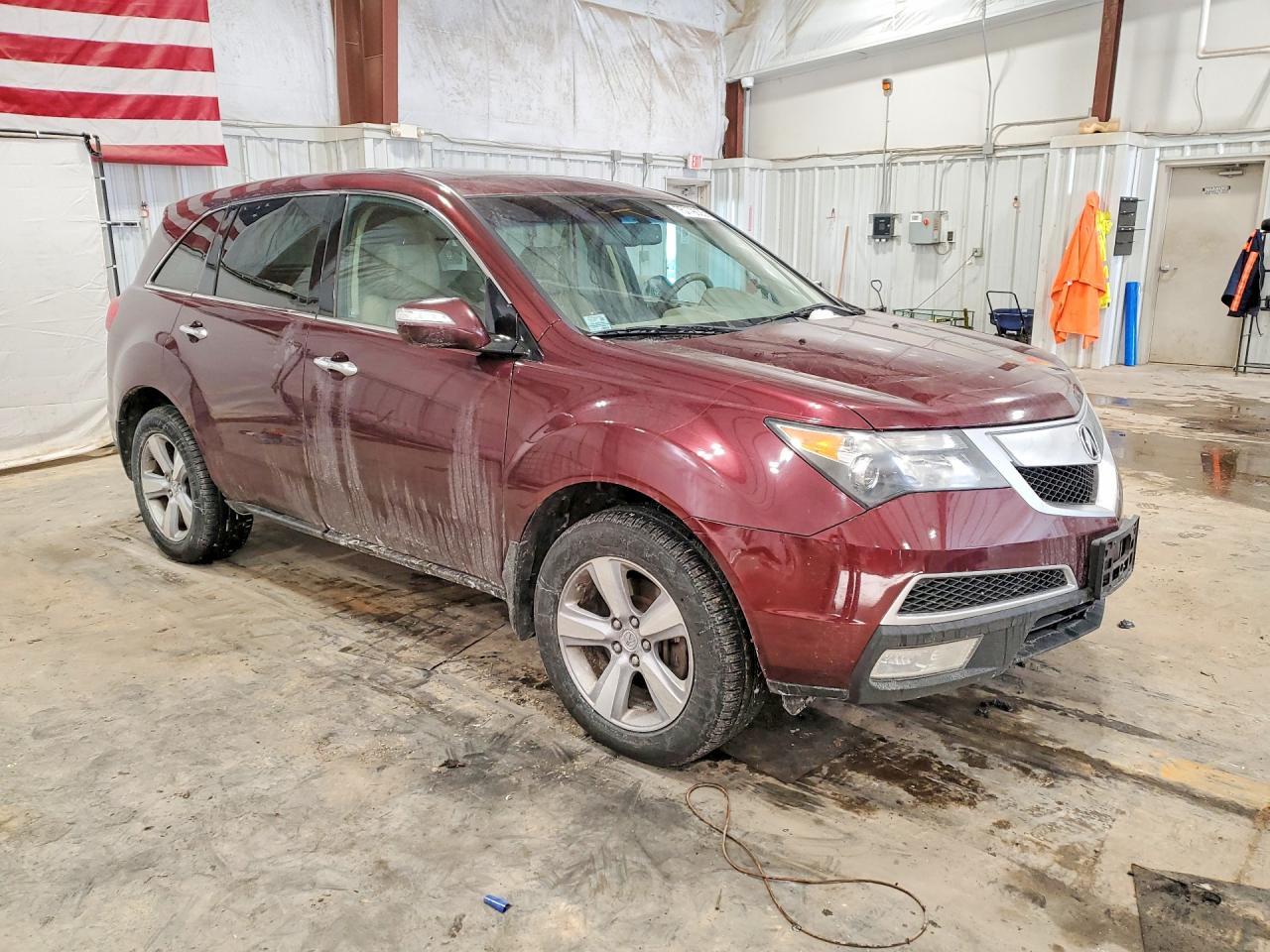 2012 Acura Mdx Бордовый vin: 2HNYD2H2XCH539261