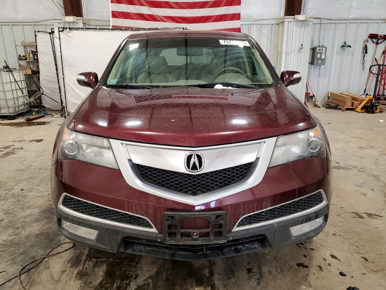 2012 Acura Mdx Бордовый vin: 2HNYD2H2XCH539261