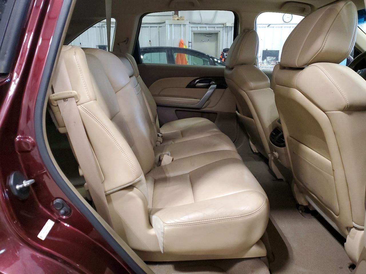 2012 Acura Mdx Бордовый vin: 2HNYD2H2XCH539261