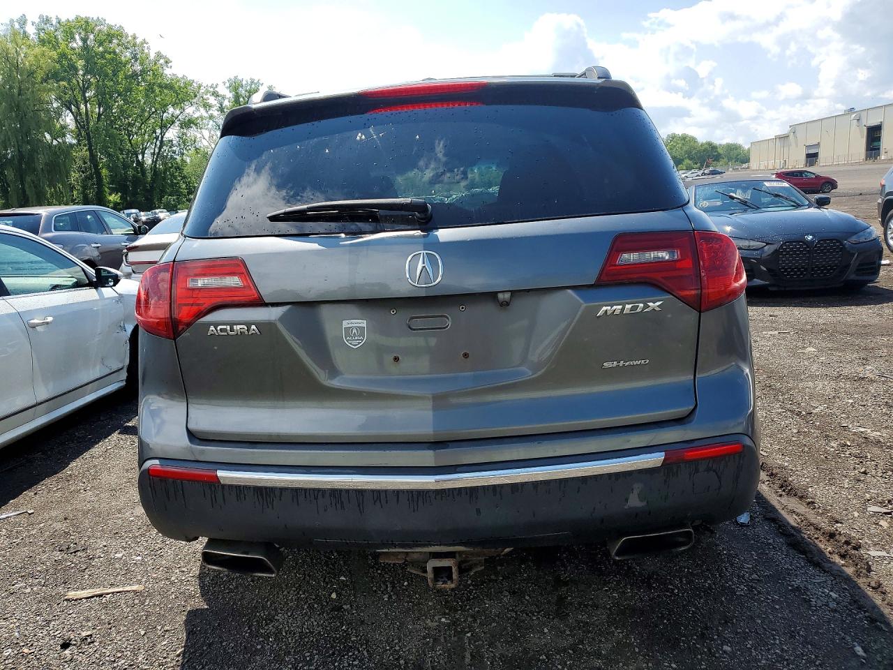 2012 Acura Mdx Серый vin: 2HNYD2H2XCH542029