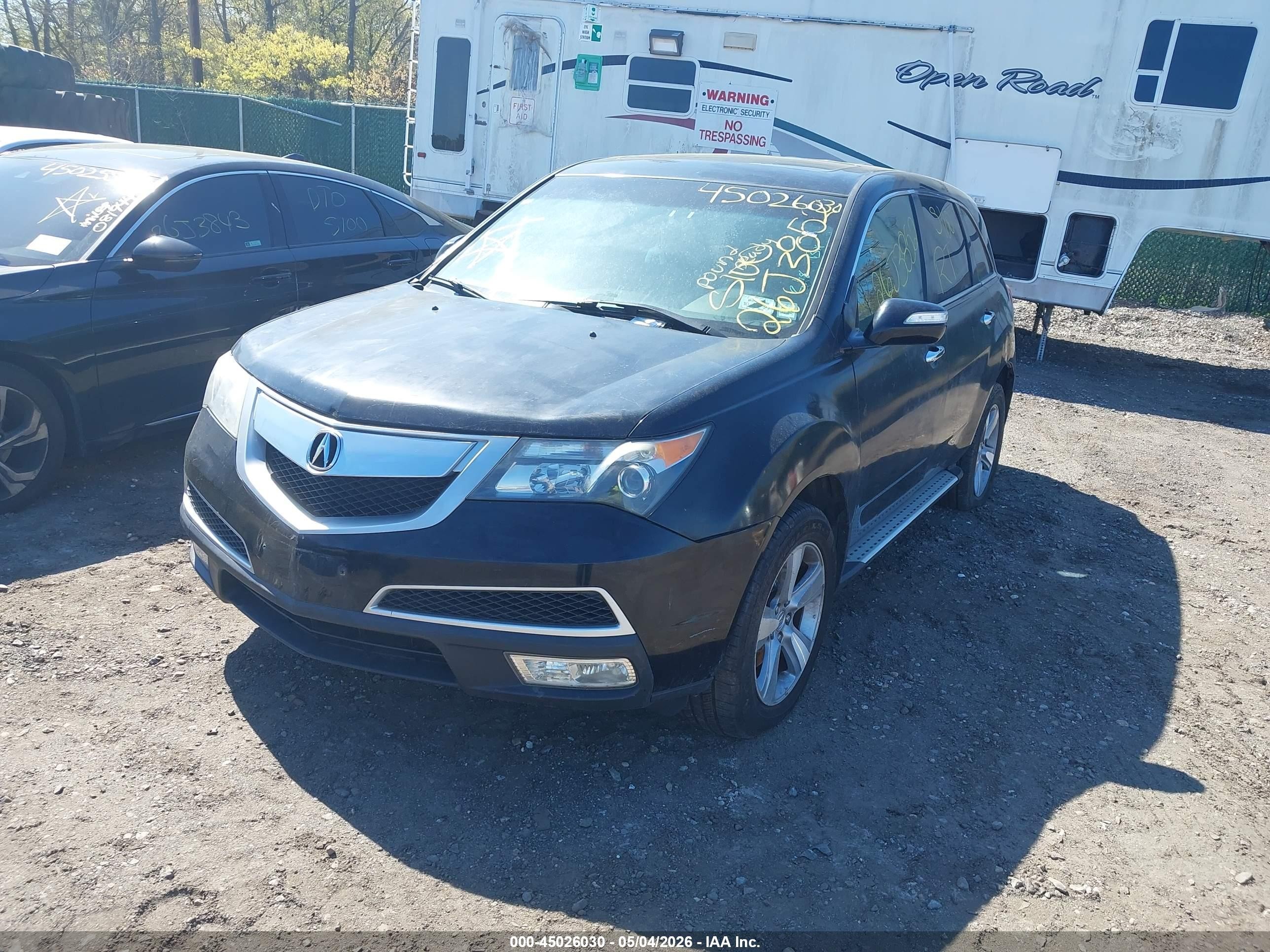2012 Acura Mdx   Black vin: 2HNYD2H2XCH550390
