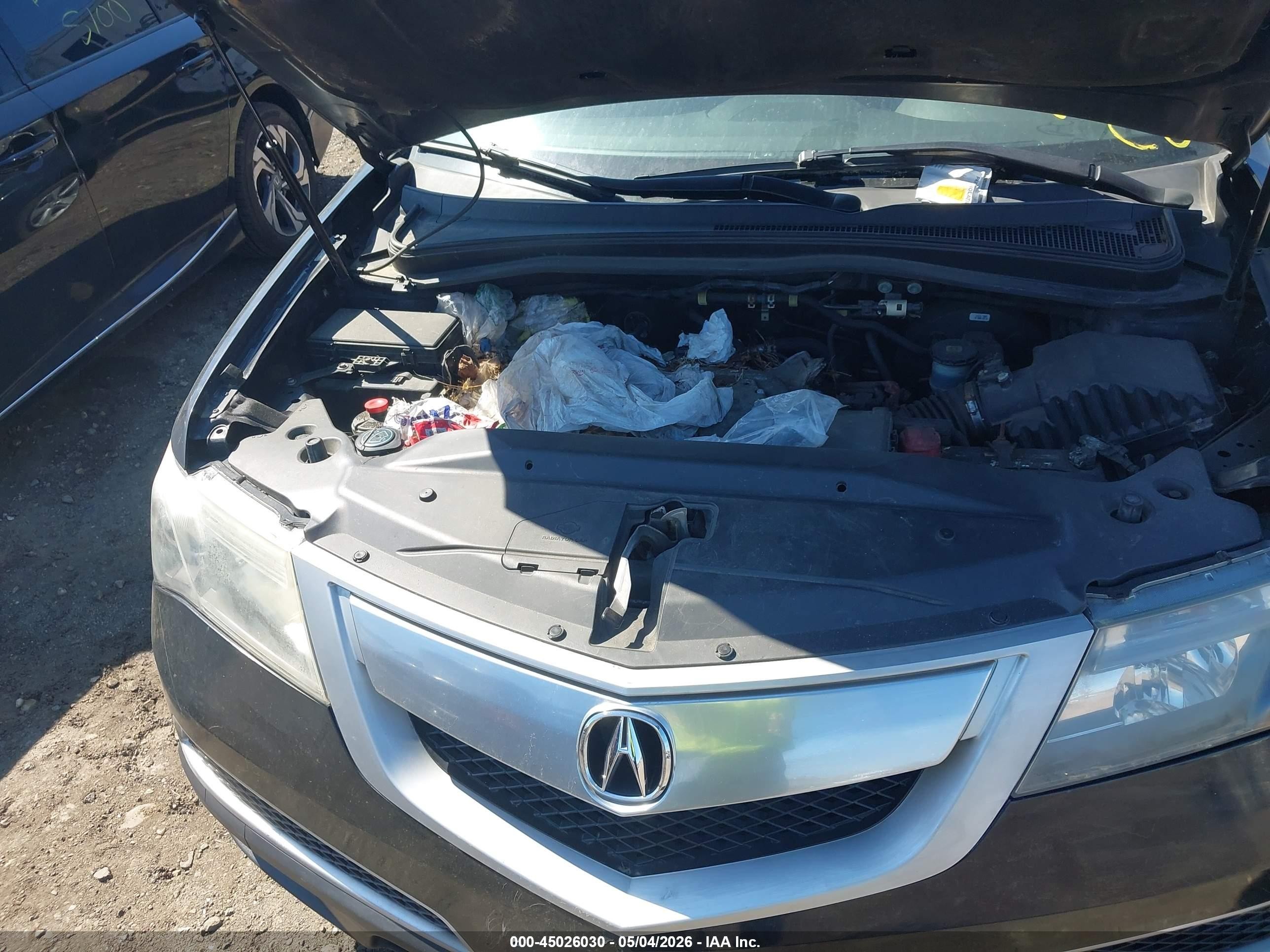 2012 Acura Mdx   Black vin: 2HNYD2H2XCH550390