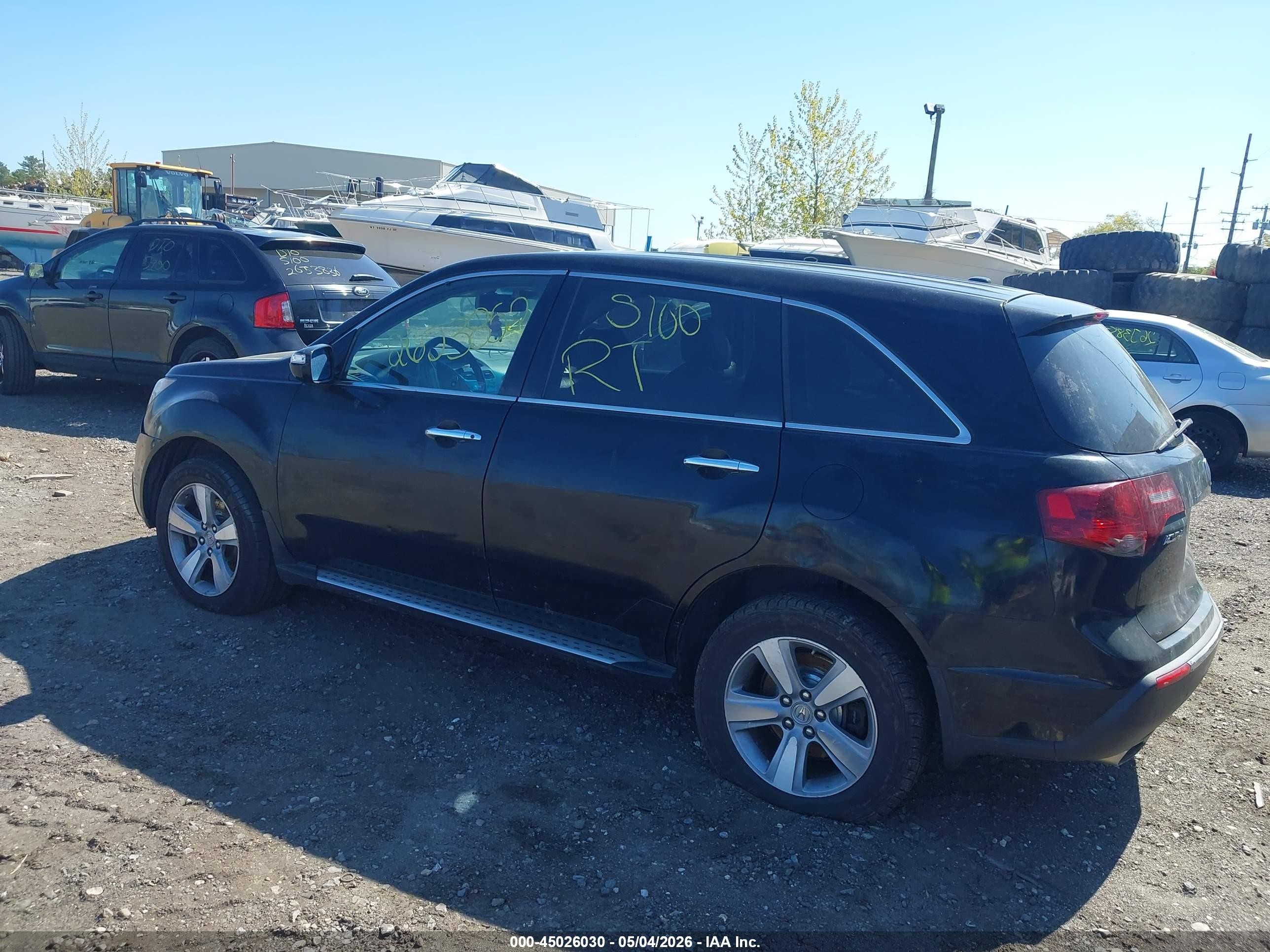 2012 Acura Mdx   Black vin: 2HNYD2H2XCH550390
