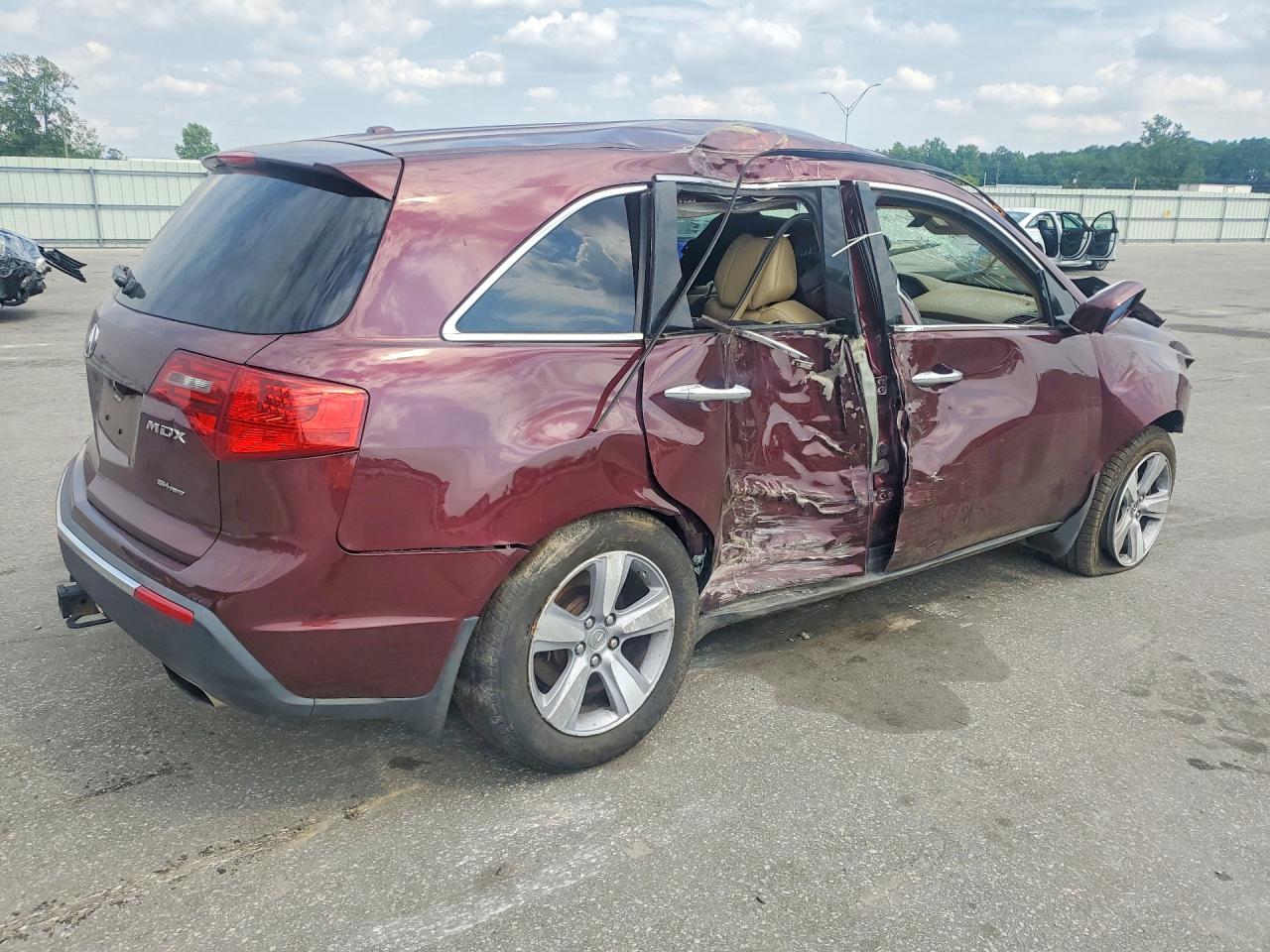 2012 Acura Mdx Technology Burgundy vin: 2HNYD2H30CH500753