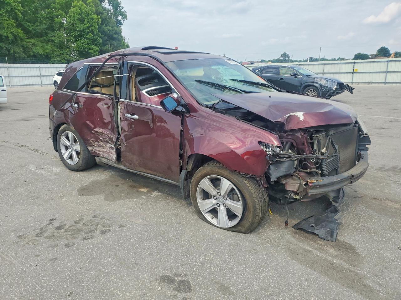 2012 Acura Mdx Technology Burgundy vin: 2HNYD2H30CH500753
