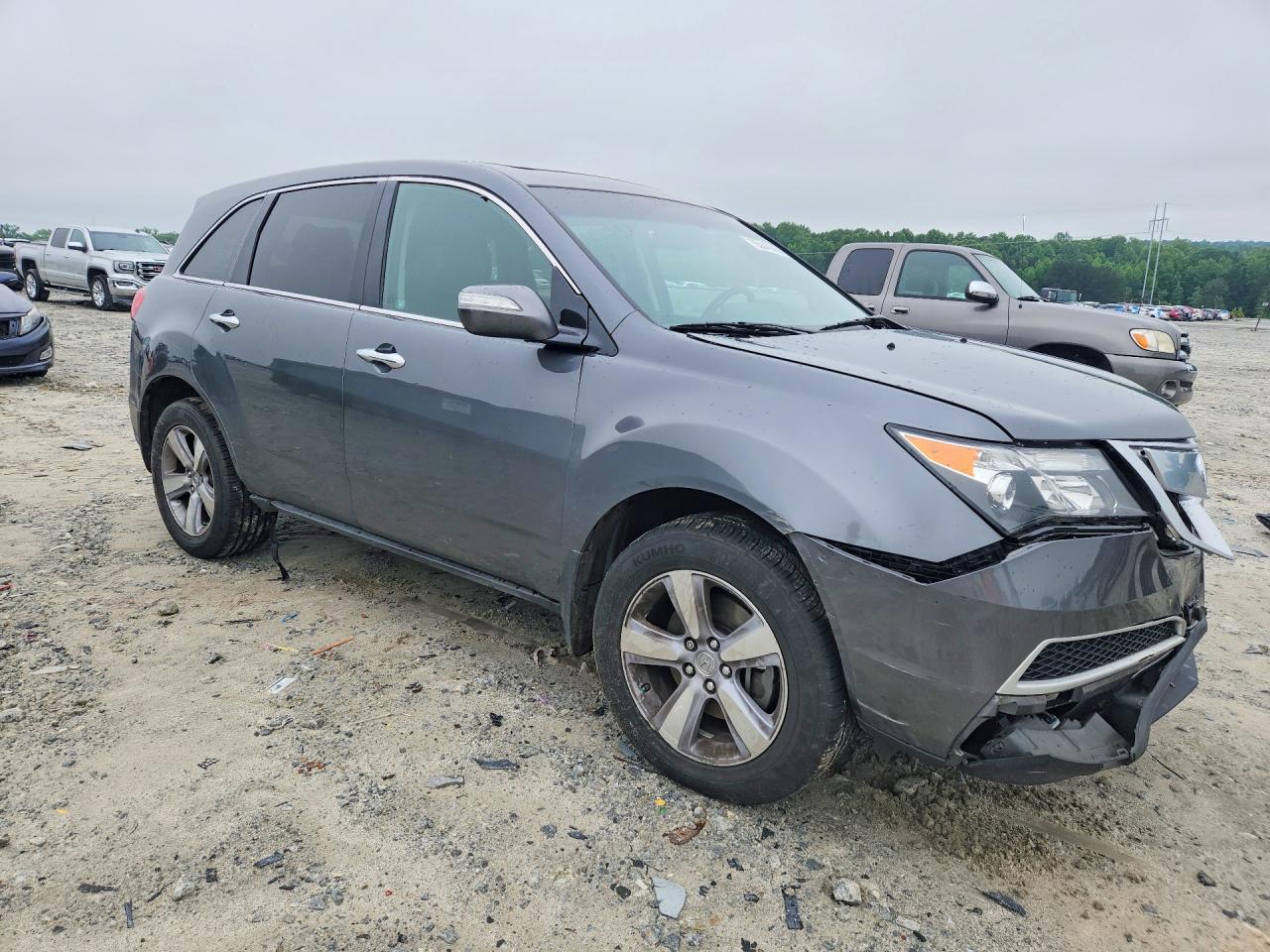 2012 Acura Mdx Technology Gray vin: 2HNYD2H30CH502907