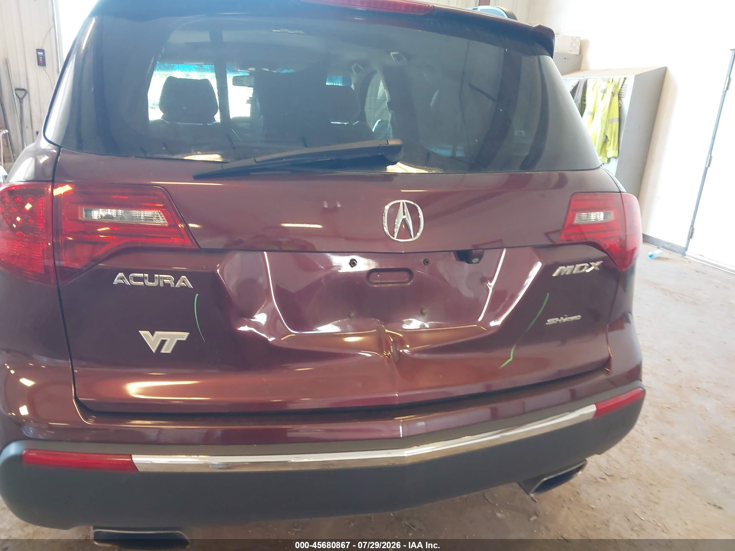 2012 Acura Mdx Technology Package Фиолетовый vin: 2HNYD2H30CH522929