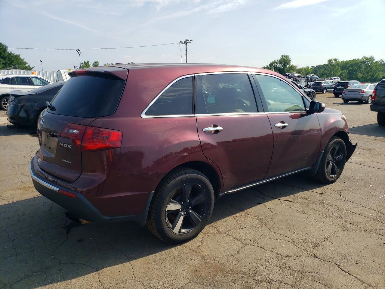2012 Acura Mdx Technology Burgundy vin: 2HNYD2H30CH543361