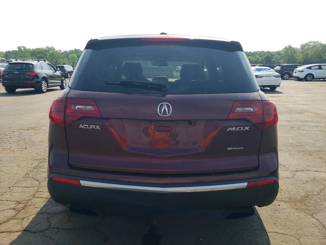 2012 Acura Mdx Technology Burgundy vin: 2HNYD2H30CH543361