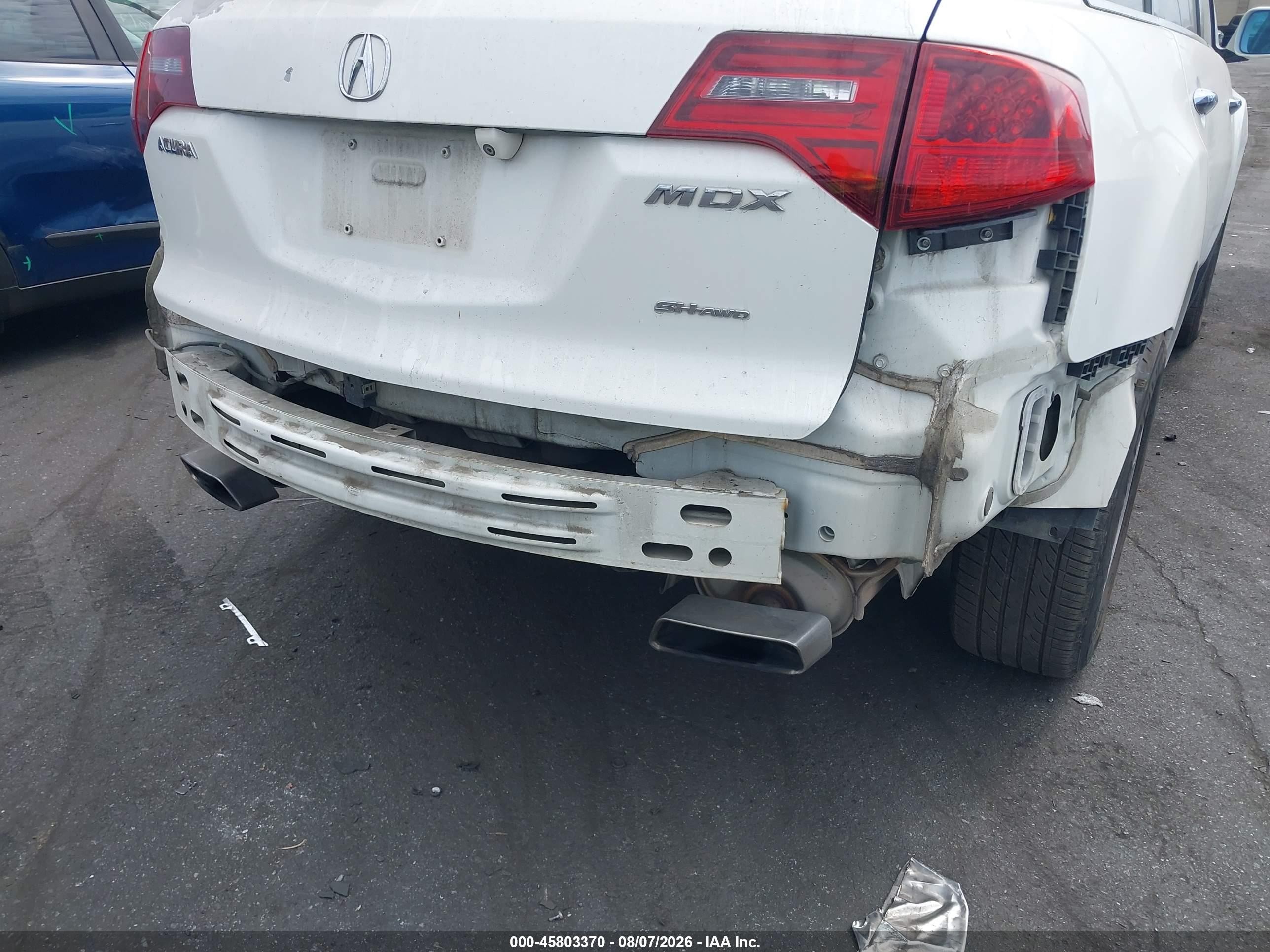2012 Acura Mdx Technology Package White vin: 2HNYD2H30CH543523
