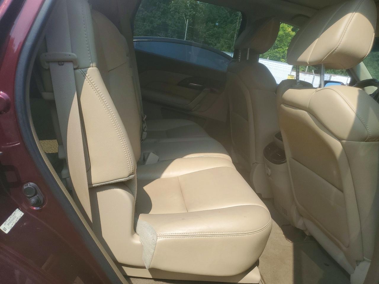 2012 Acura Mdx Technology Бордовый vin: 2HNYD2H30CH550200