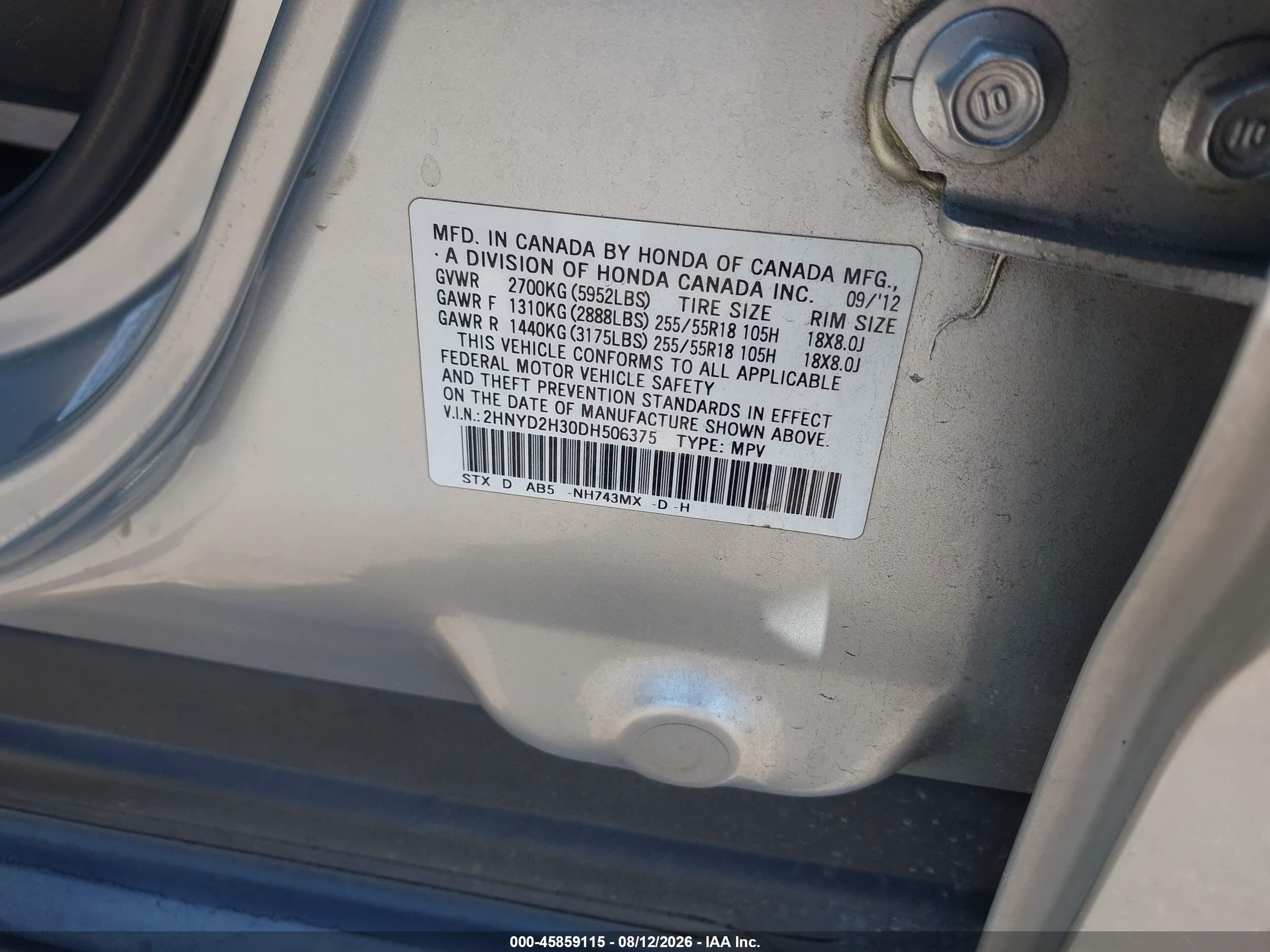 2013 Acura Mdx Technology Package Silver vin: 2HNYD2H30DH506375