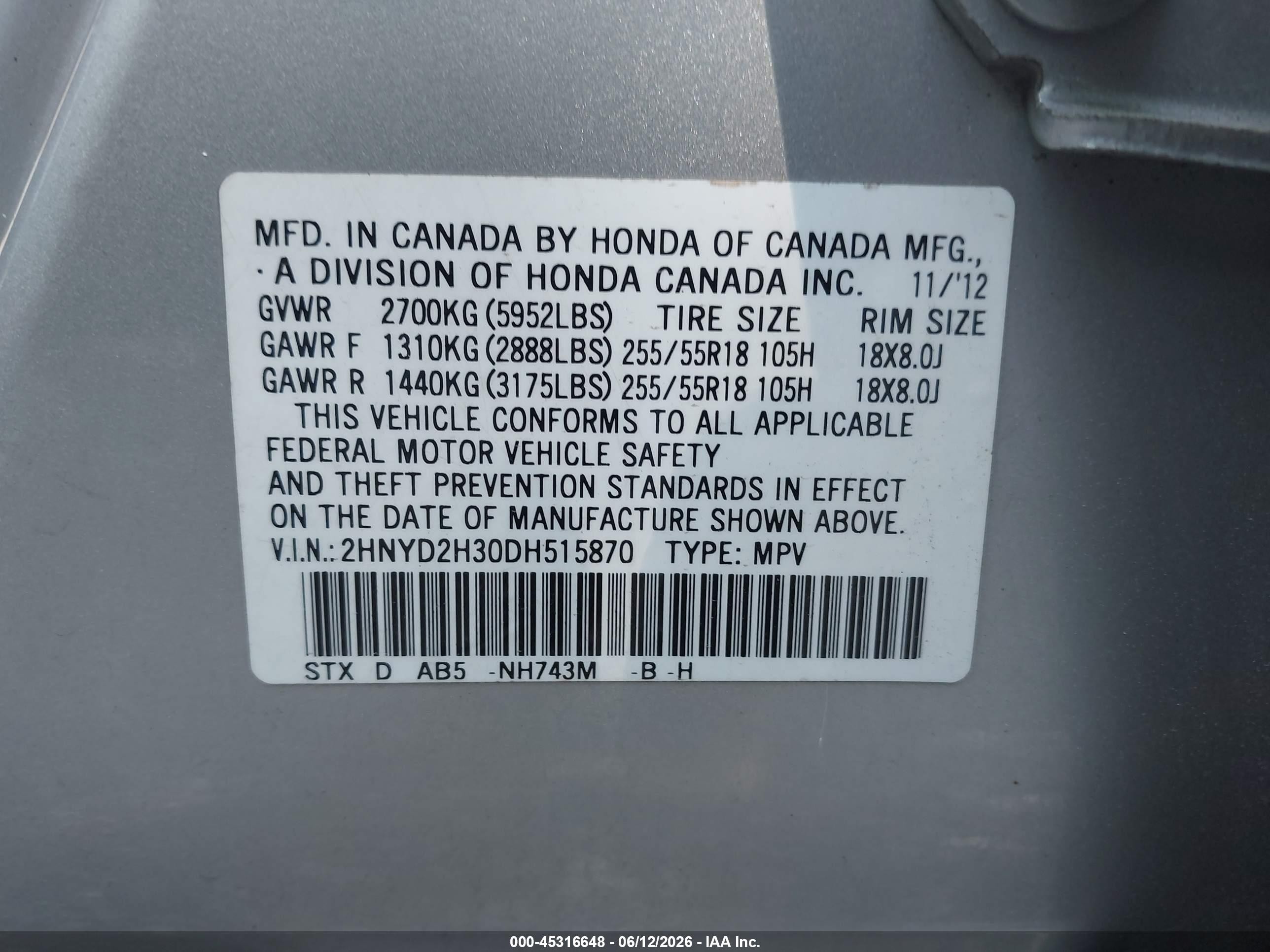 2013 Acura Mdx Technology Package Silver vin: 2HNYD2H30DH515870