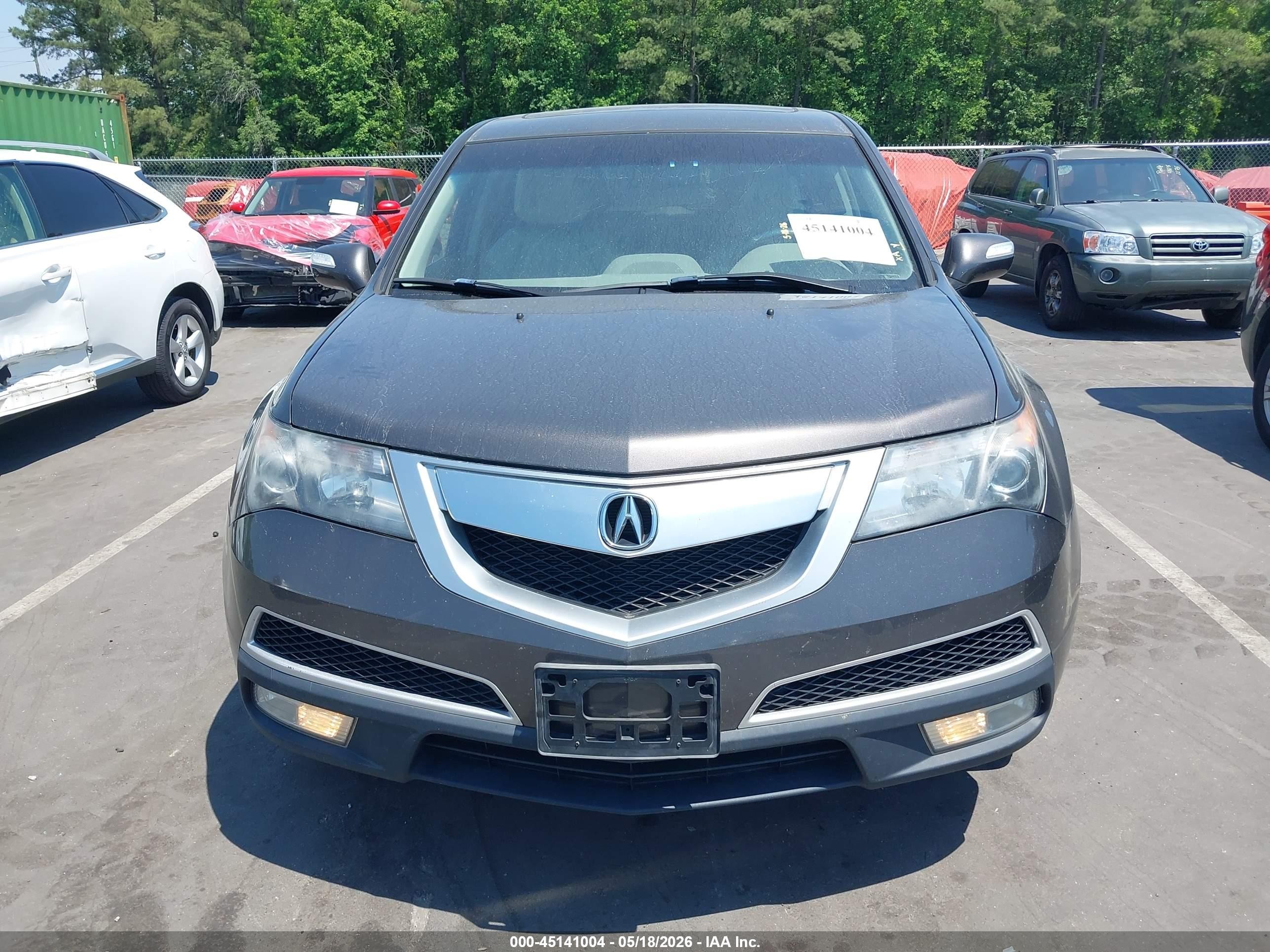 2012 Acura Mdx Technology Package Gray vin: 2HNYD2H31CH519277