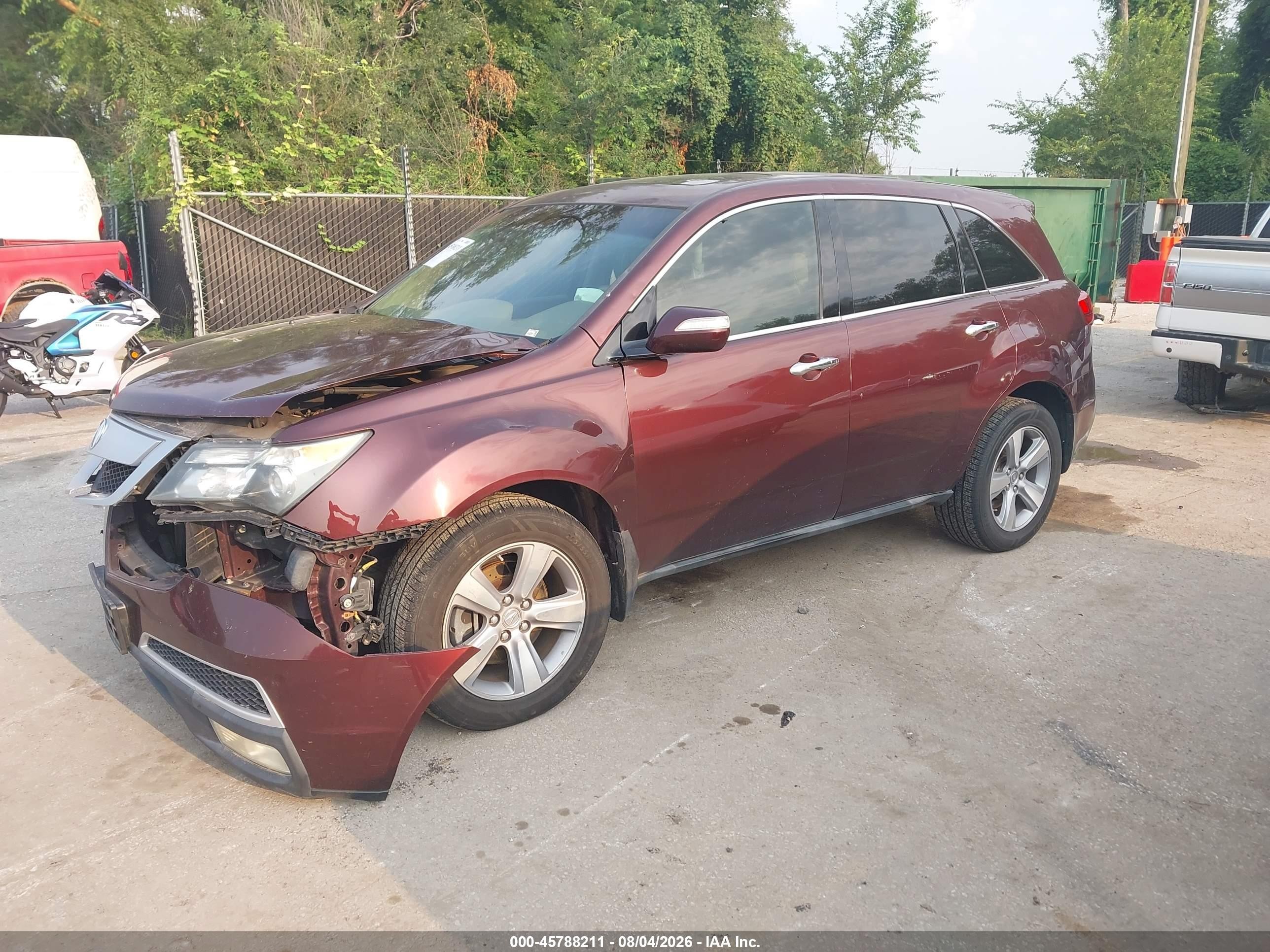 2012 Acura Mdx Technology Package Maroon vin: 2HNYD2H31CH520560