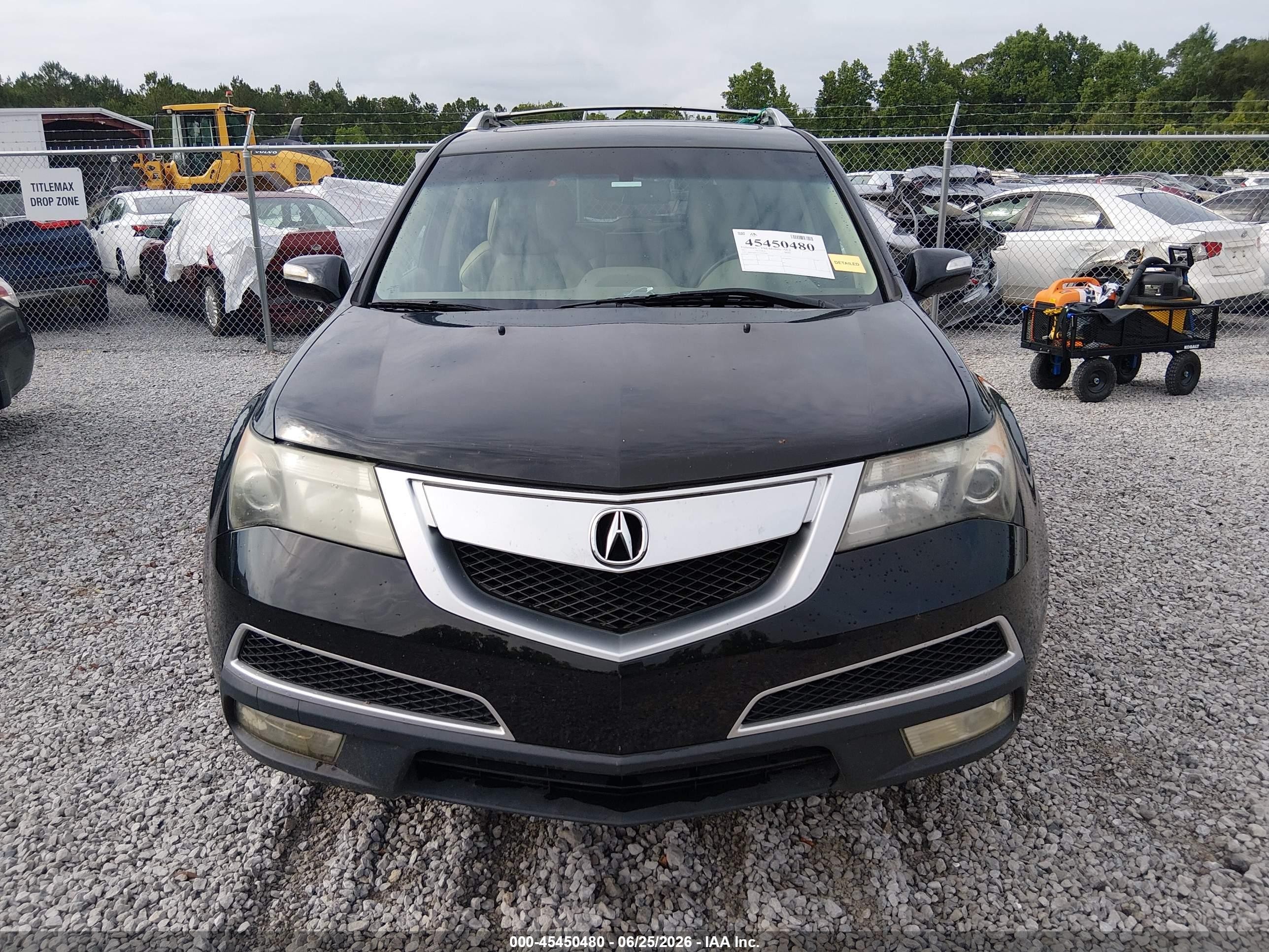 2012 Acura Mdx Technology Package Black vin: 2HNYD2H31CH530988
