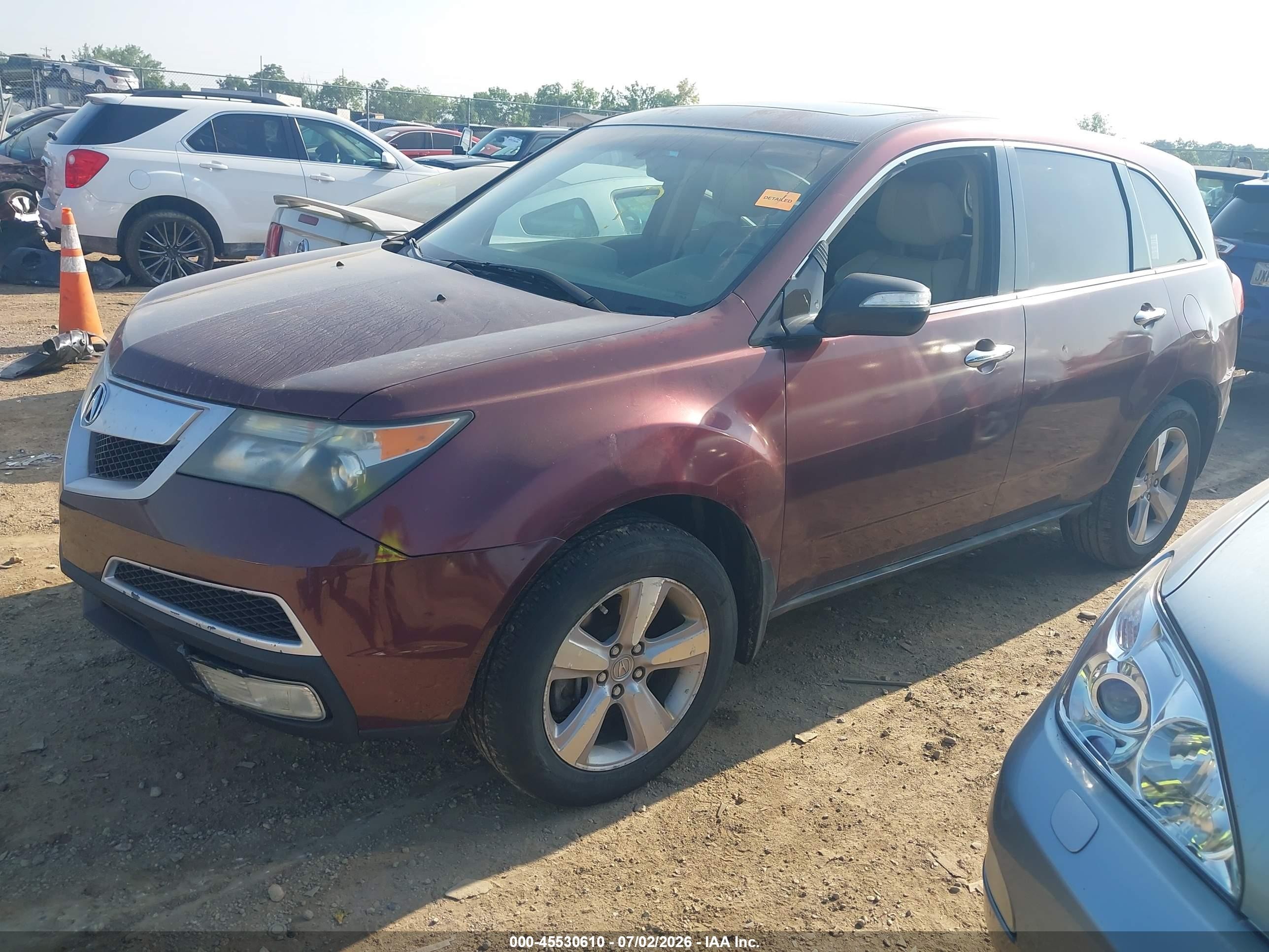 2012 Acura Mdx Technology Package Burgundy vin: 2HNYD2H31CH544258