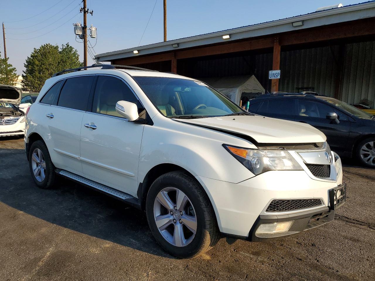 2013 Acura Mdx Technology White vin: 2HNYD2H31DH516686