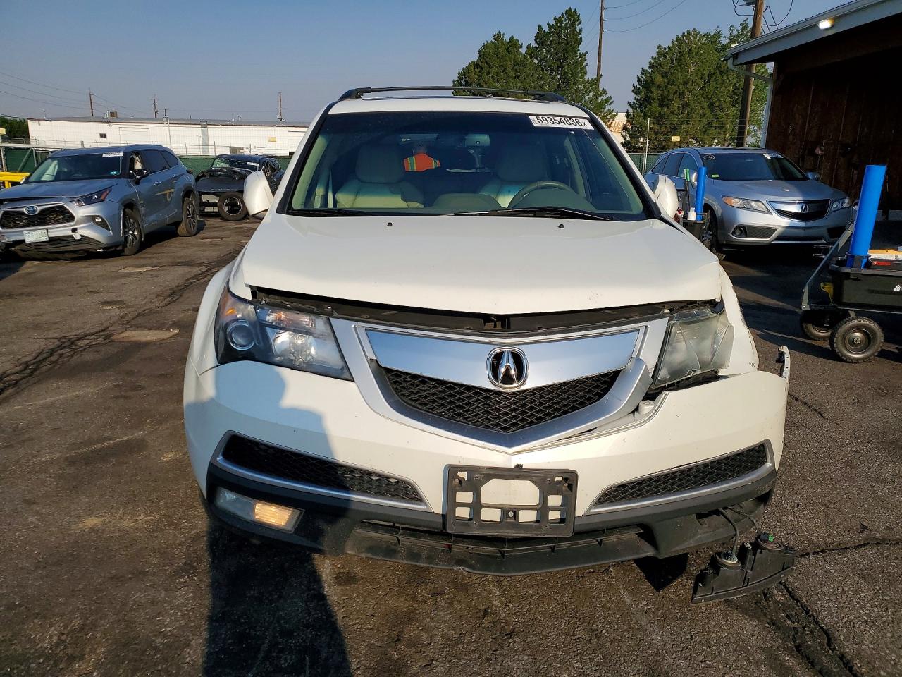 2013 Acura Mdx Technology White vin: 2HNYD2H31DH516686