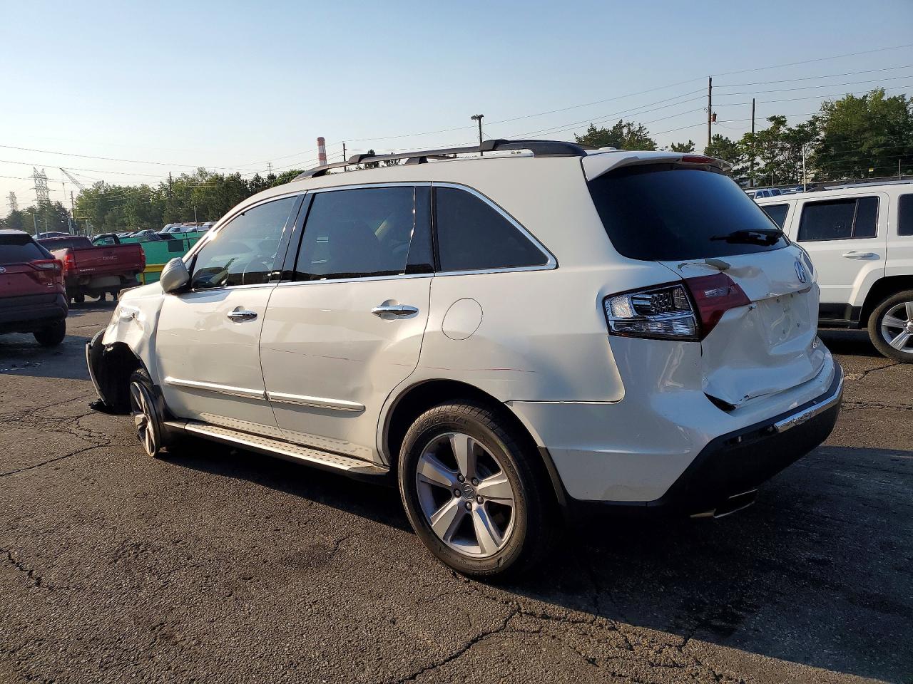2013 Acura Mdx Technology White vin: 2HNYD2H31DH516686