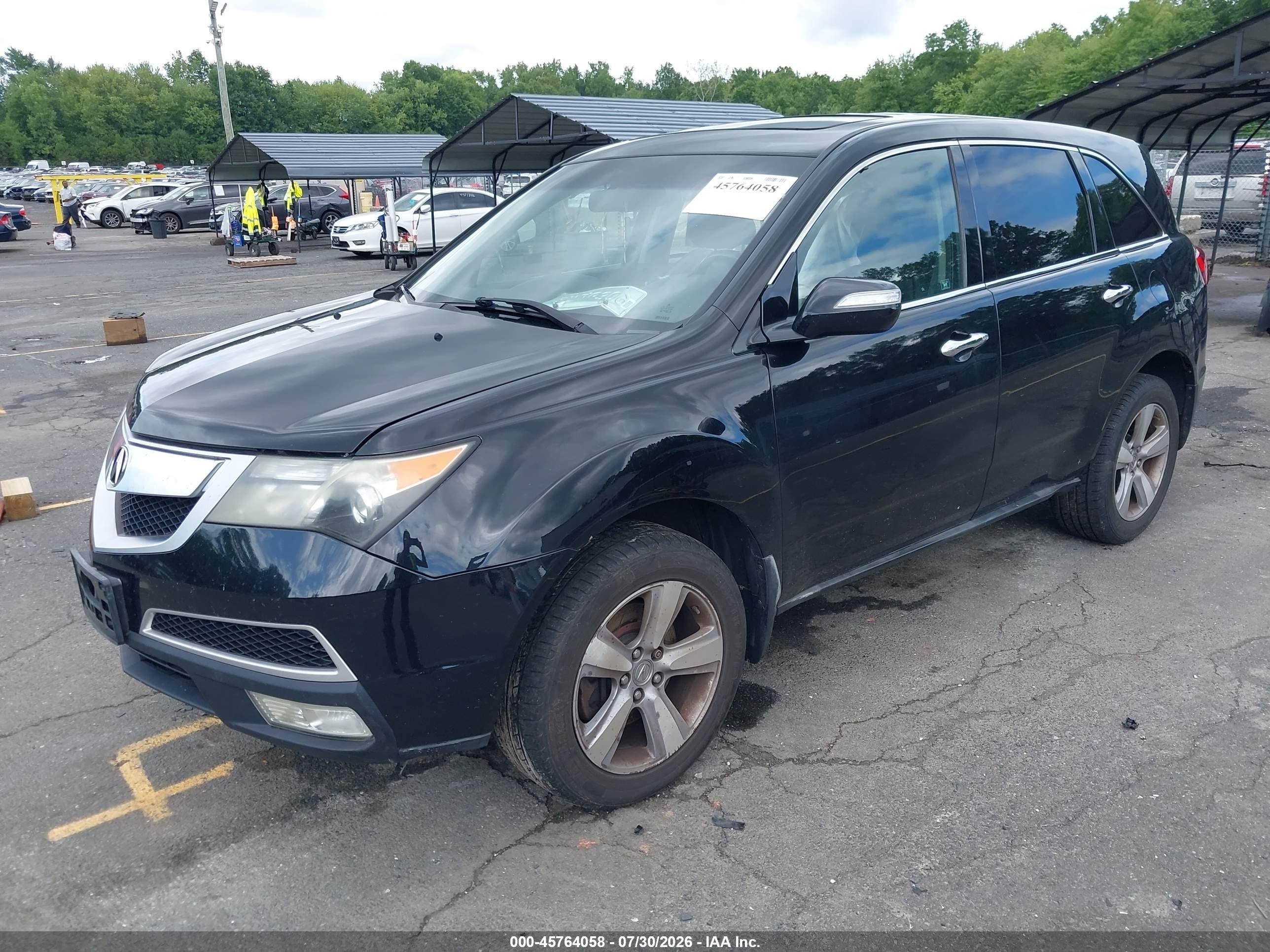 2012 Acura Mdx Technology Package Black vin: 2HNYD2H32CH500883