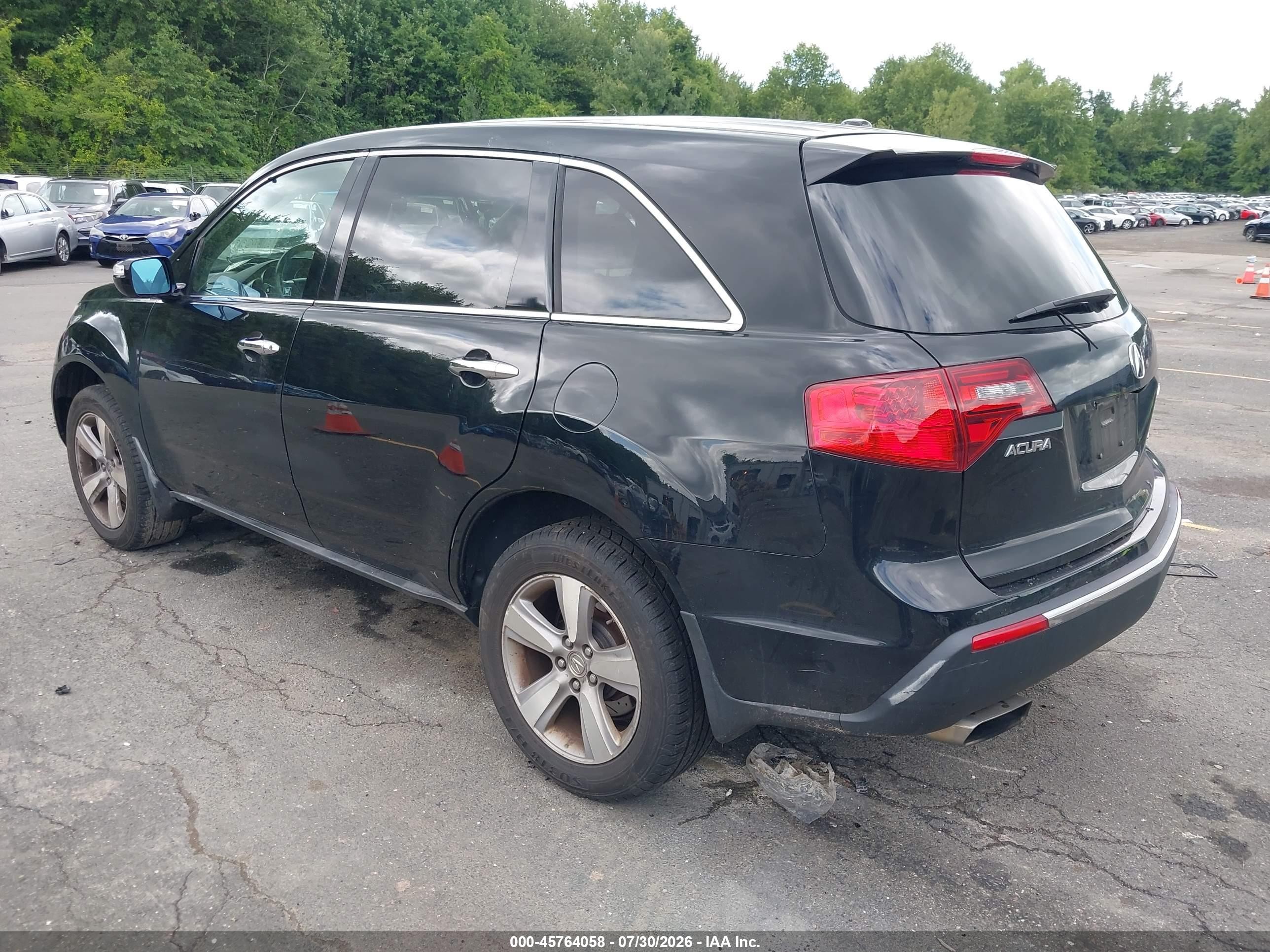 2012 Acura Mdx Technology Package Black vin: 2HNYD2H32CH500883