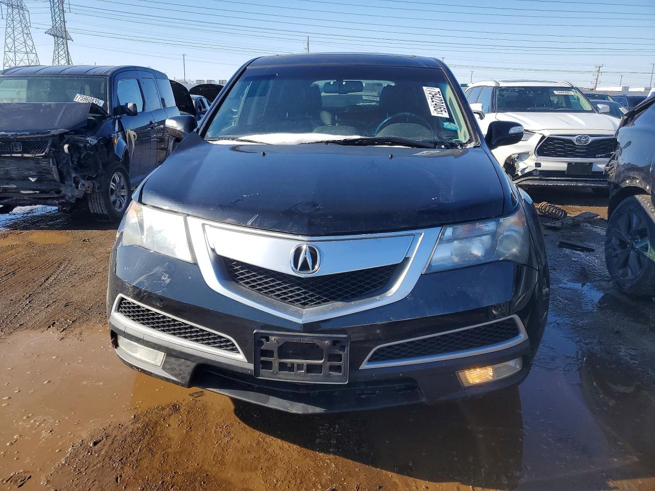 2012 Acura Mdx Technology Black vin: 2HNYD2H32CH514508