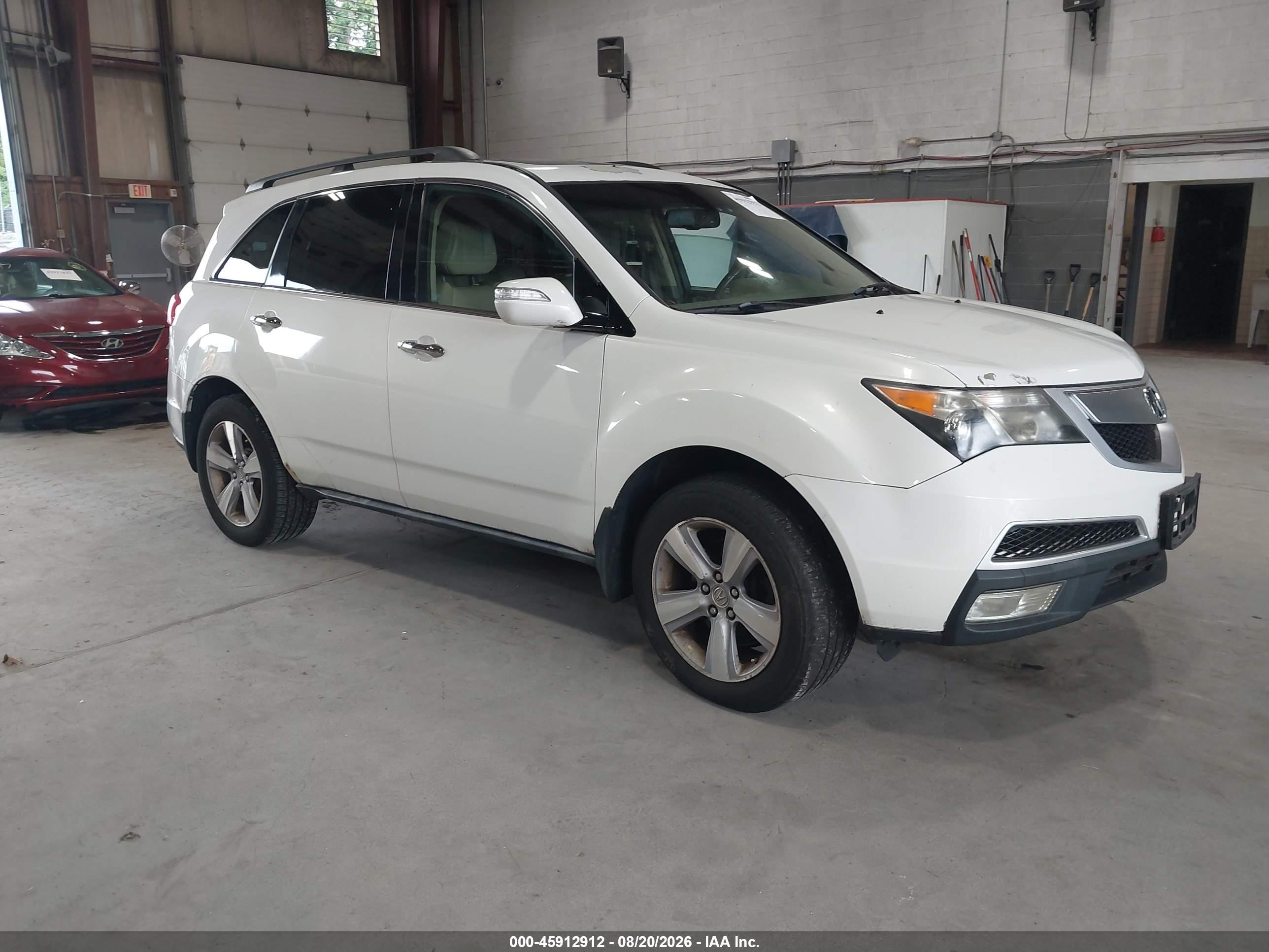2012 Acura Mdx Technology Package White vin: 2HNYD2H32CH548772